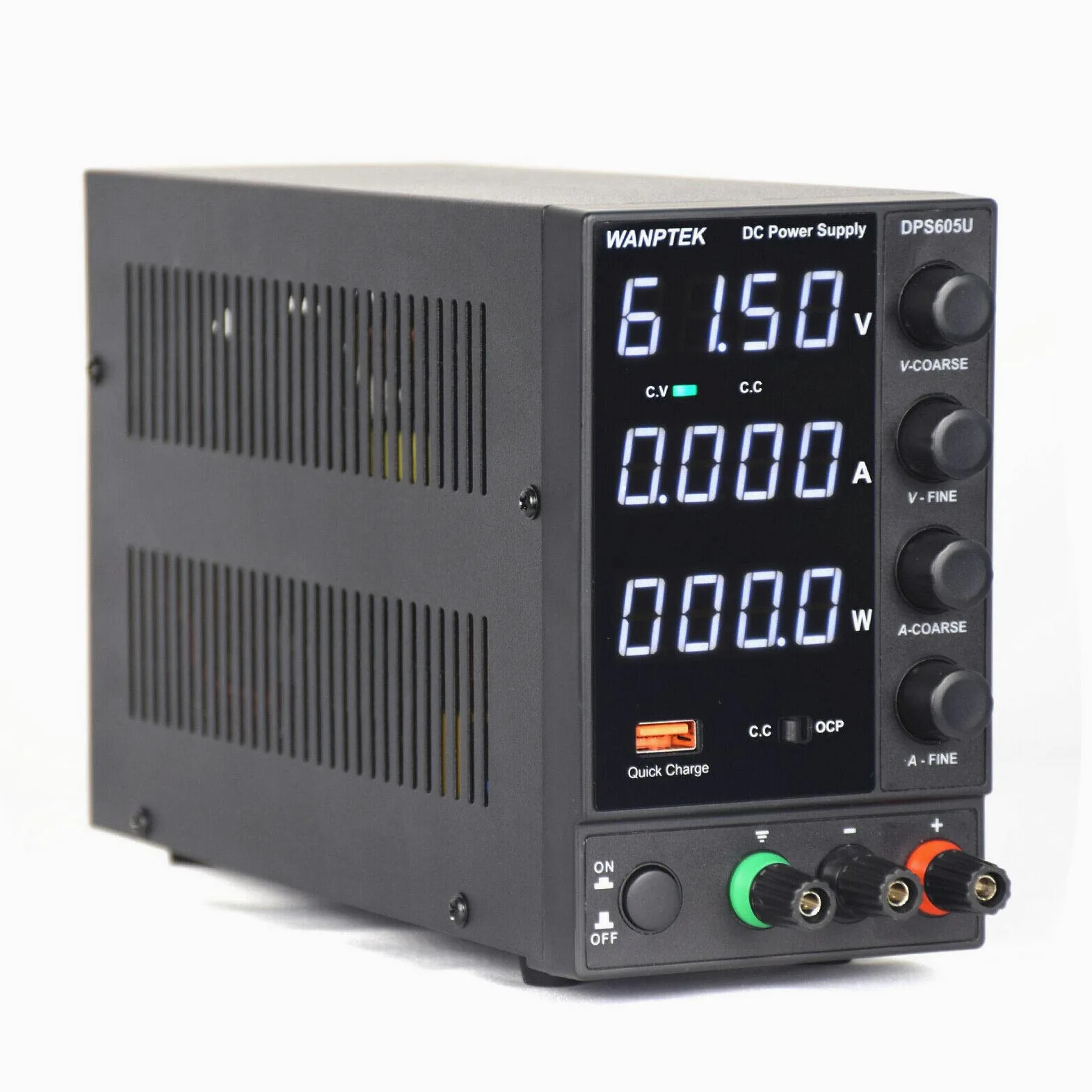 Fuente de alimentación de laboratorio, 60 V, 5 A, CC, regulable, estabilizada, pantalla digital, fuente de alimentación conmutada con indicador LED de 4 dígitos, regulación de voltaje en la salida