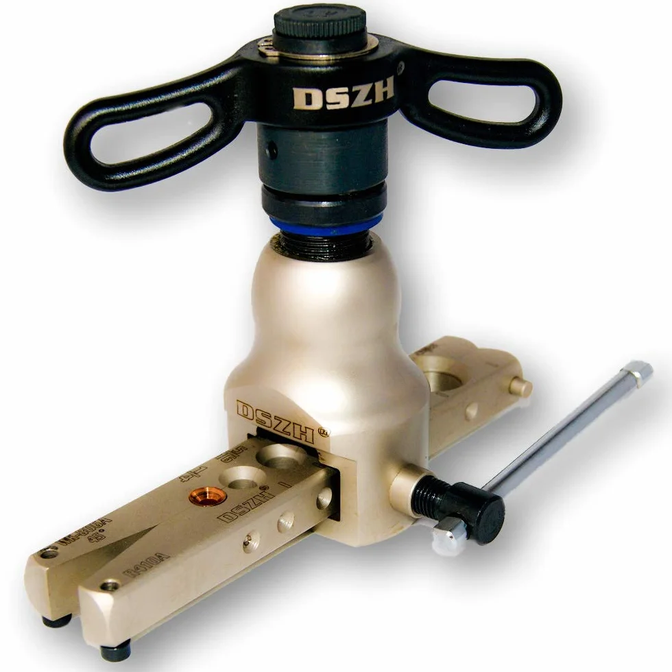 GOLDMAN SERVICE Abocardador excéntrico de Tubos Aire Acondicionado y calefacción. Abocinador expansor con empuñadura de trinquete de fontanería para tubería de Cobre. 1/4" hasta 3/4".