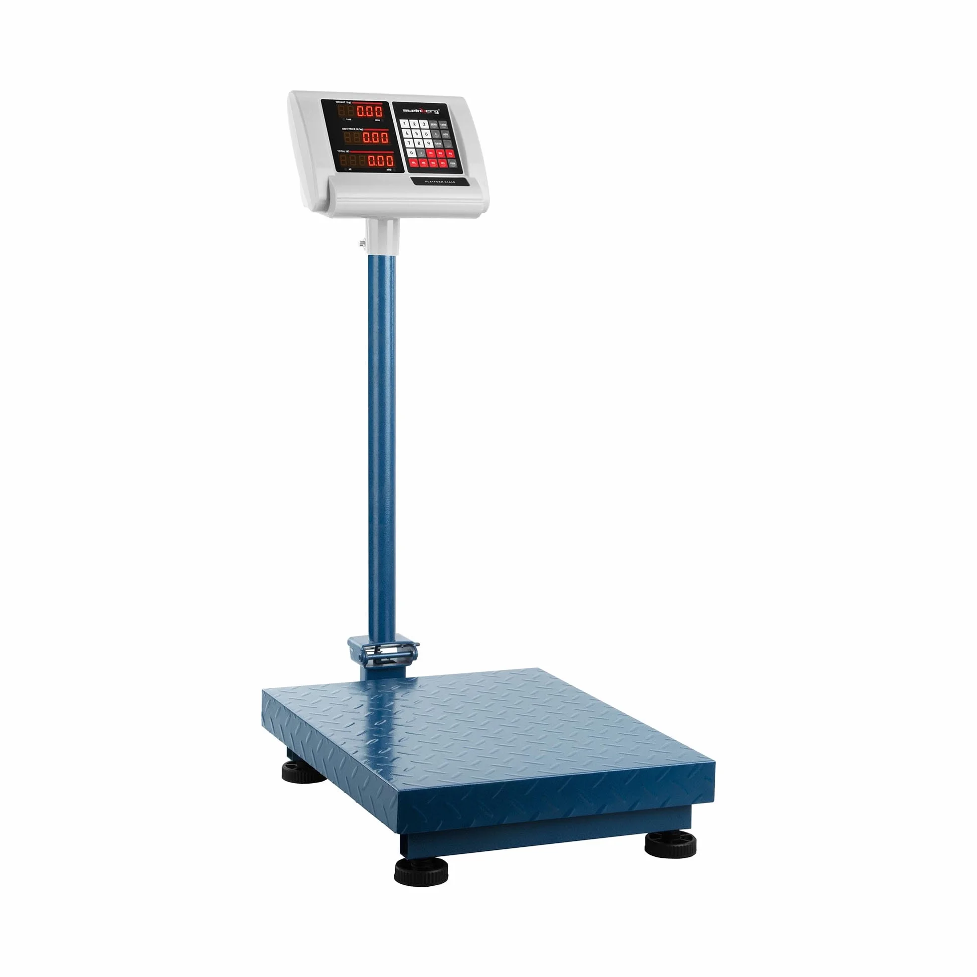Steinberg Systems Báscula De Plataforma Bascula Industrial de Suelo SBS-PF-300/50C (300 kg / 50 g, Superficie Pesaje 40 x 50 cm)