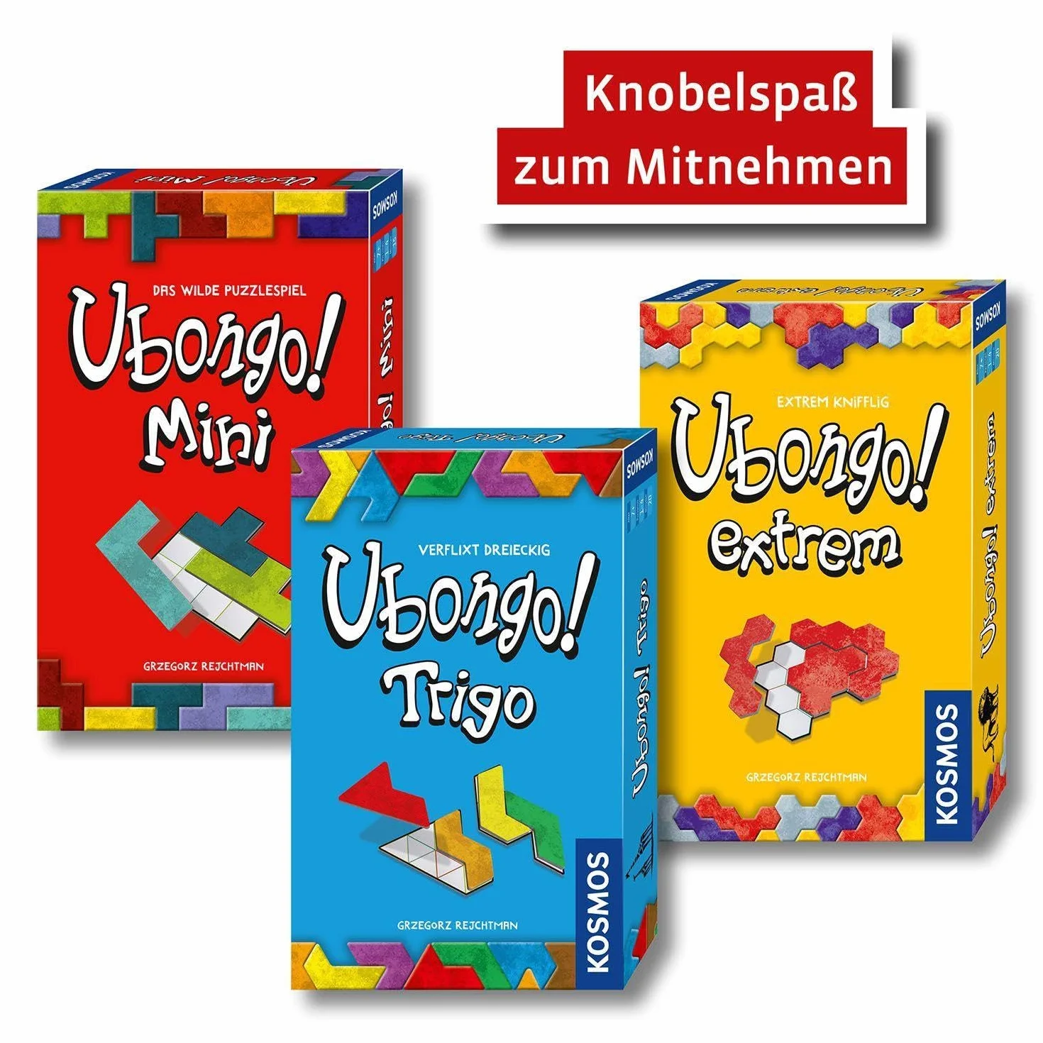 Ubongo! Mini Juego de Mesa Puzzle para 1-4 Personas 7+ años