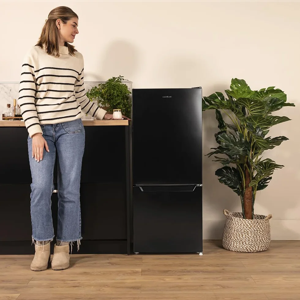 Cecotec Bolero CoolMarket Combi 117 DF Black E Frigorífico Combi No Frost 117L Defrost Clase E Fast Freezing