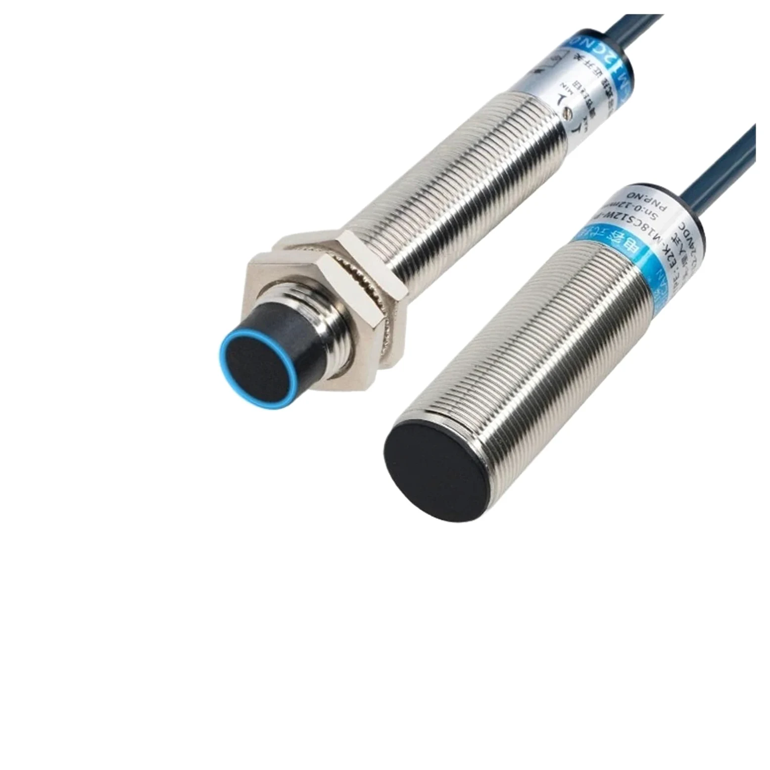 Medidor de nivel de sonido, M12M18M30 interruptor de proximidad capacitivo material detección partículas alimentación plástico sensor inducción madera líquida | E2K-M18CS08W-P1