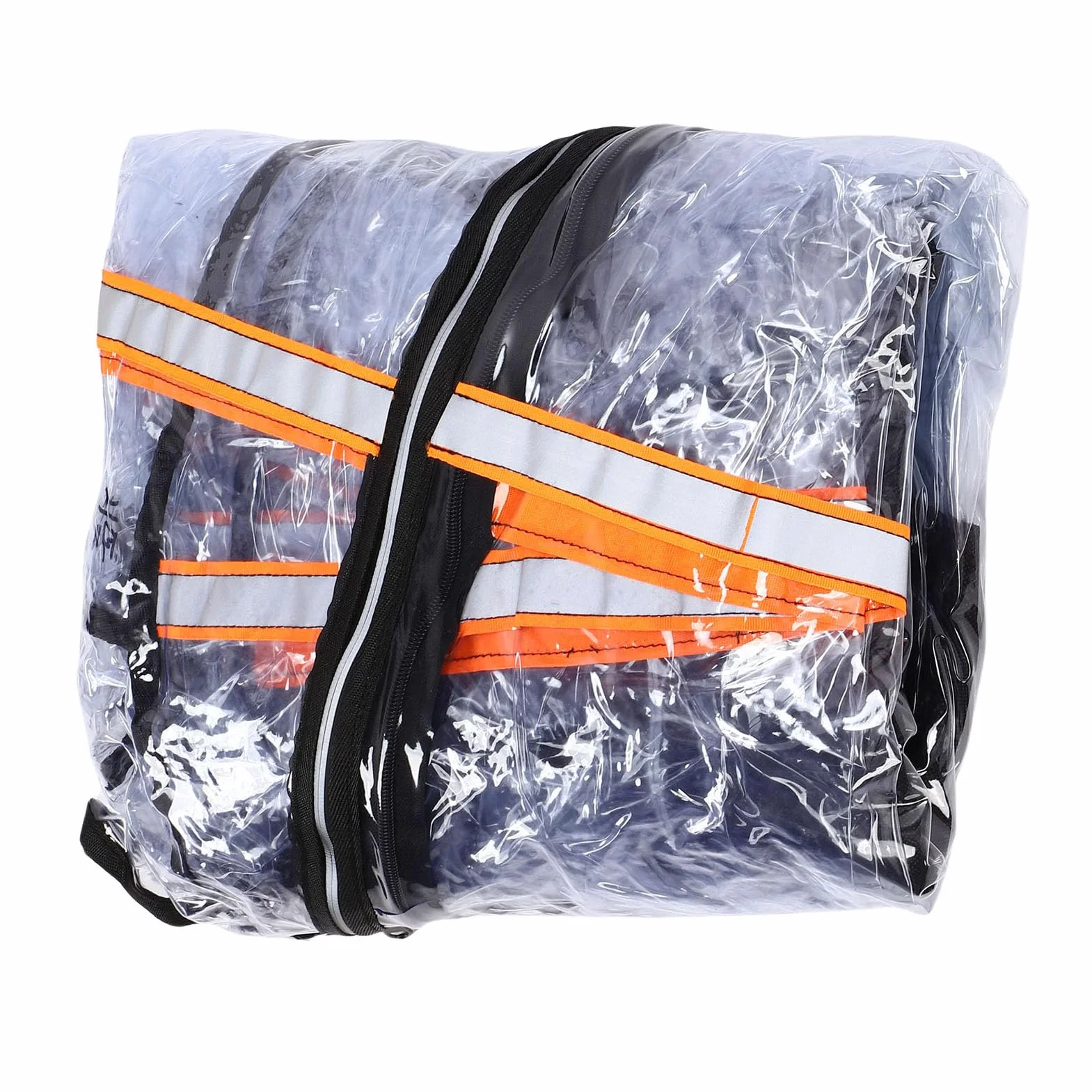 Focket Funda Universal para Montacargas, Resistente a la Lluvia, Transparente e Impermeable, para Cabina de hasta 2700 Kg, con Franjas Reflectantes para Lluvia, Nieve y polvo.