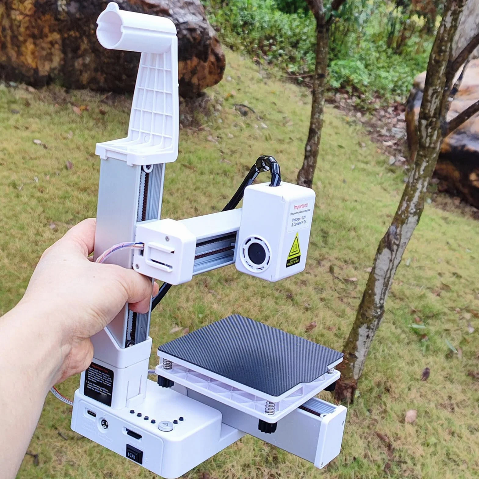 Impresora 3D, alta precisión, 10-40 mm/s, mini impresoras 3D para principiantes y aficionados al bricolaje, admite filamento PLA TPU de 1,75 mm, impresora 3D para principiantes con formato de