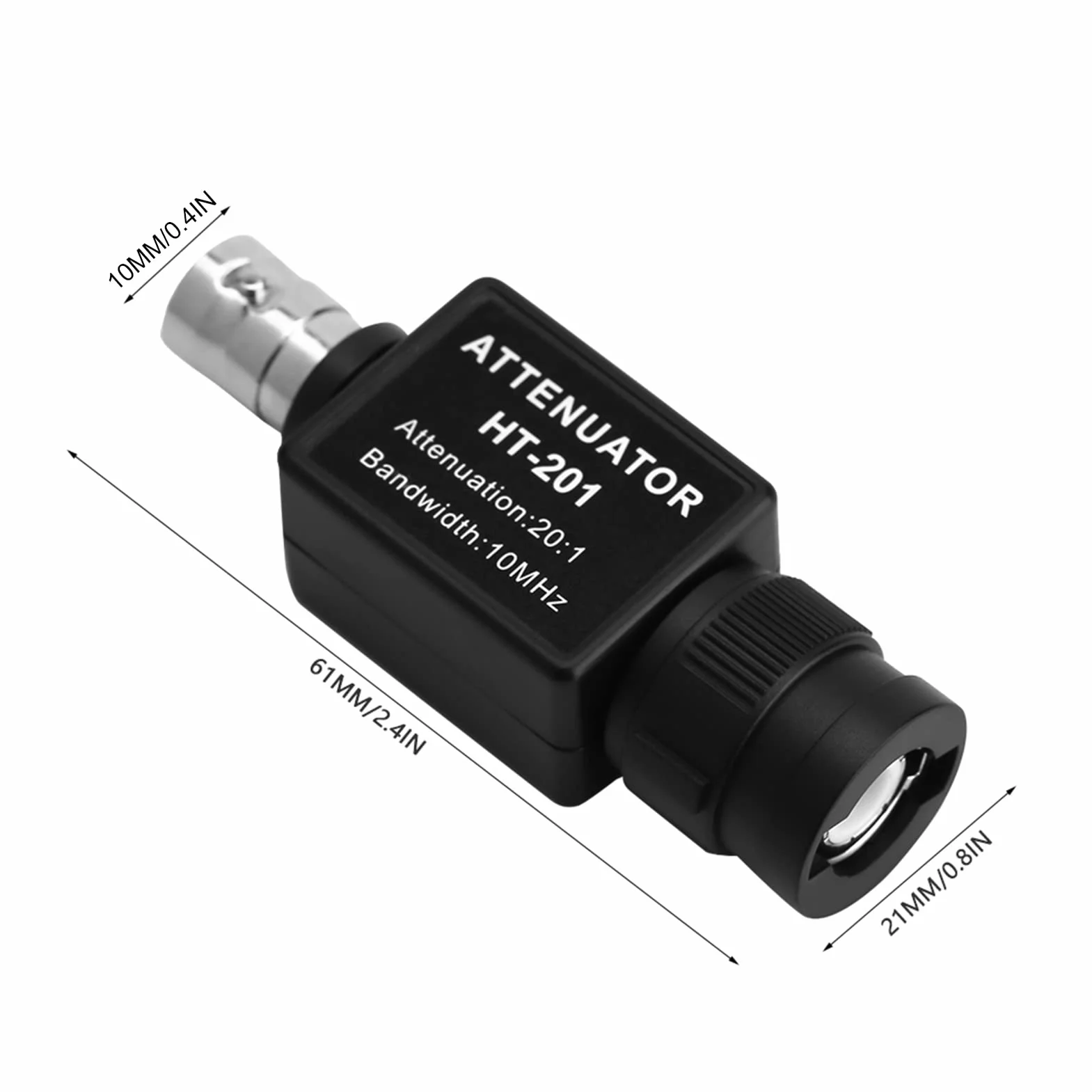 Atenuador Pasivo Hantek 201 20:1 10MHz para Osciloscopio