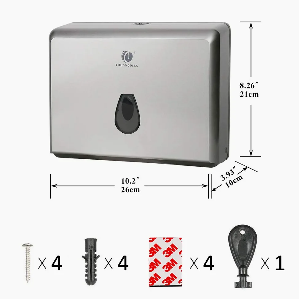 BBX Lephsnt CHUANGDIAN - Dispensador de Toallas de Pared para baño