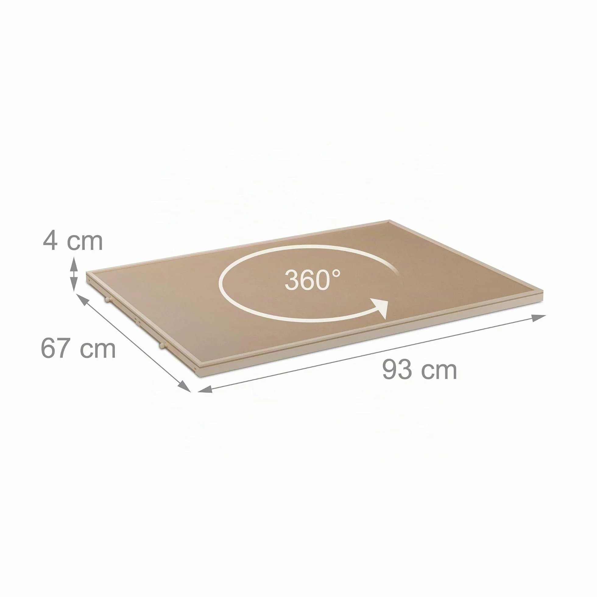 Relaxdays Tablero para Puzzles con 4 Cajones, Organizador Rompecabezas de 1500 Piezas, Giratorio, Inclinable