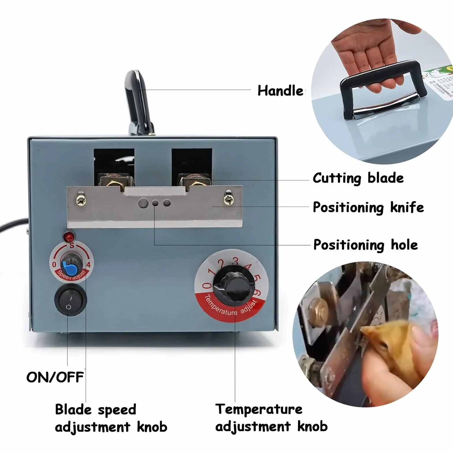 Máquina automática para despicar con 2 Cuchillas Máquina para Cortar Picos de Aves de Corral Máquina para Quitar Picos de Pollo Herramientas de Corte para despachar Polluelos y pájaros,Duck