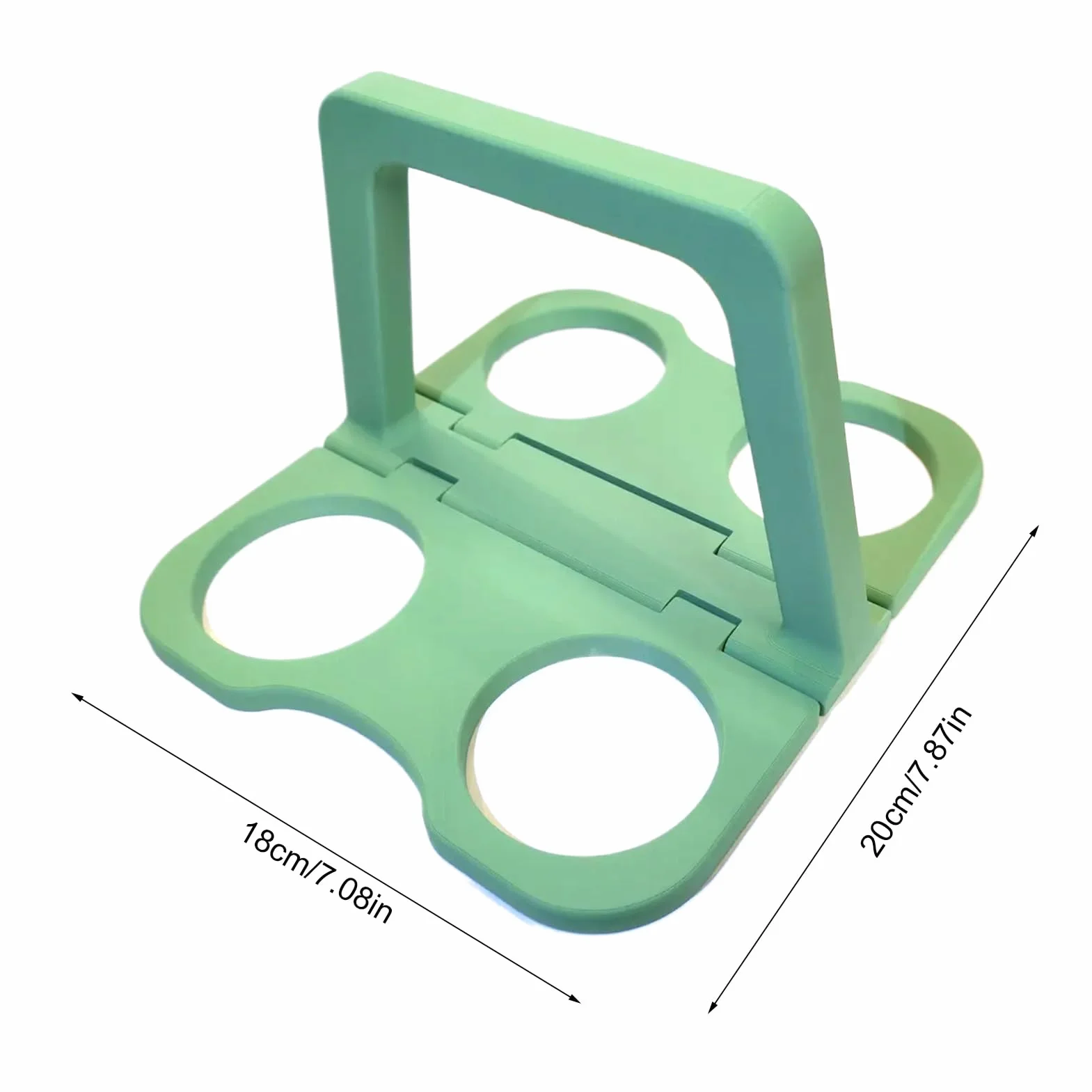Porta bebidas portátil, soporte para 4 compartimentos para café y refrescos, cesta reutilizable para barbacoas y cenas familiares