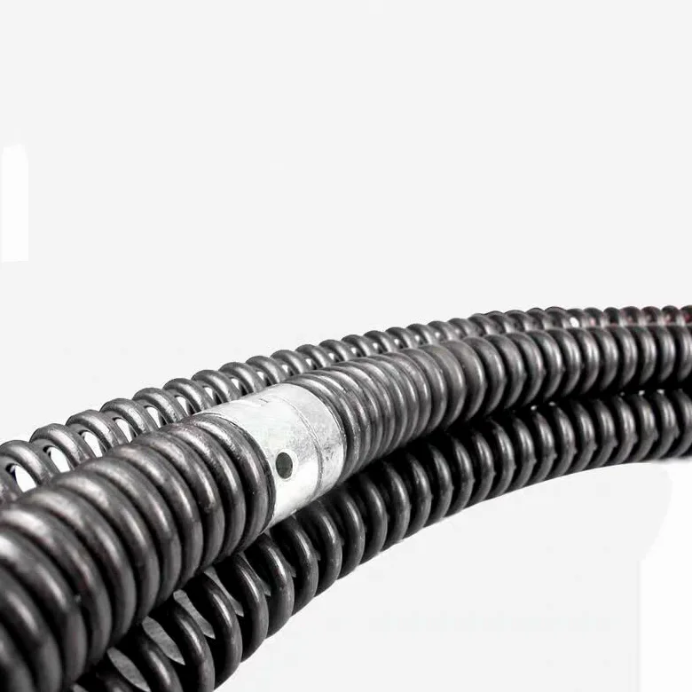 Juego de muelles de extensión for draga de tubería de drenaje doméstico de 14M de longitud, resorte de compresión for draga de alcantarillado con conector for tubería de 10-100MM