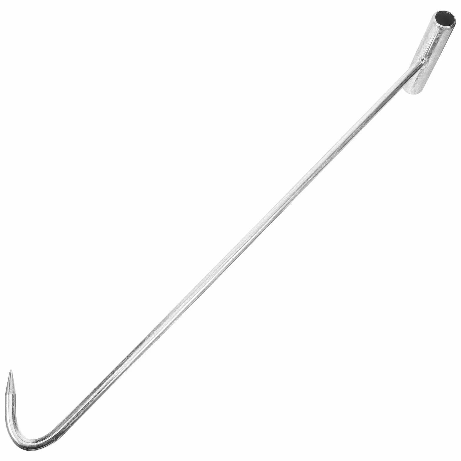 Genérico Gancho Elevador en Forma de T de Metal de 50 CM para Levantar Tapas de Alcantarilla, Uso en Puertas Enrollables y Cubiertas de Pozo