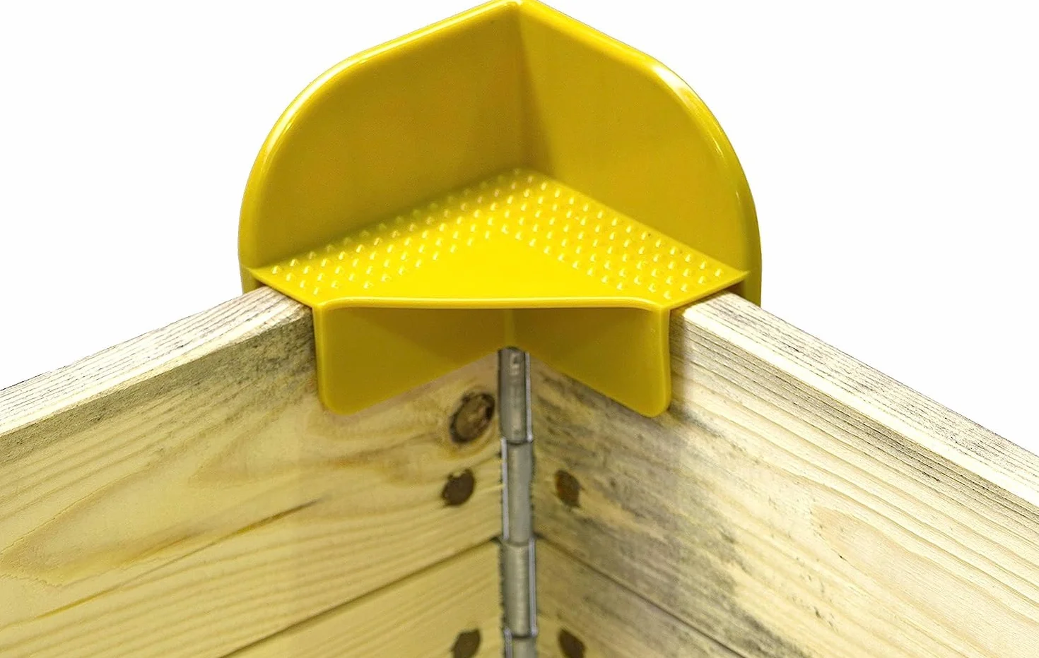 Juego de 144 esquinas apilables de plástico para marcos de madera de polietileno resistente a los golpes.