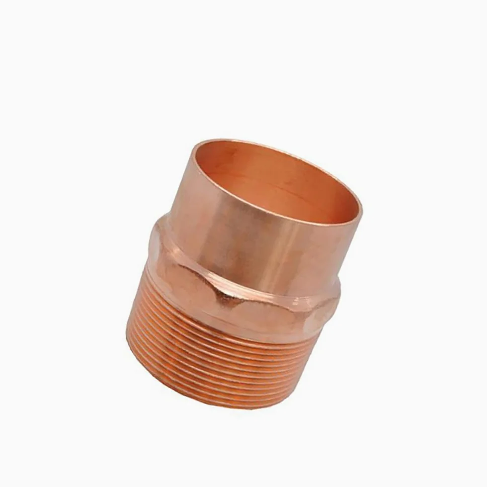 1/4" 3/8" 1/2" 3/4" 1" -4" Male to Solder Cup Connector Copper End Feed Coupling Plumbing Fitting Coupler for Air Condition(ID 28mm to 1 Inch) Barb Fittings