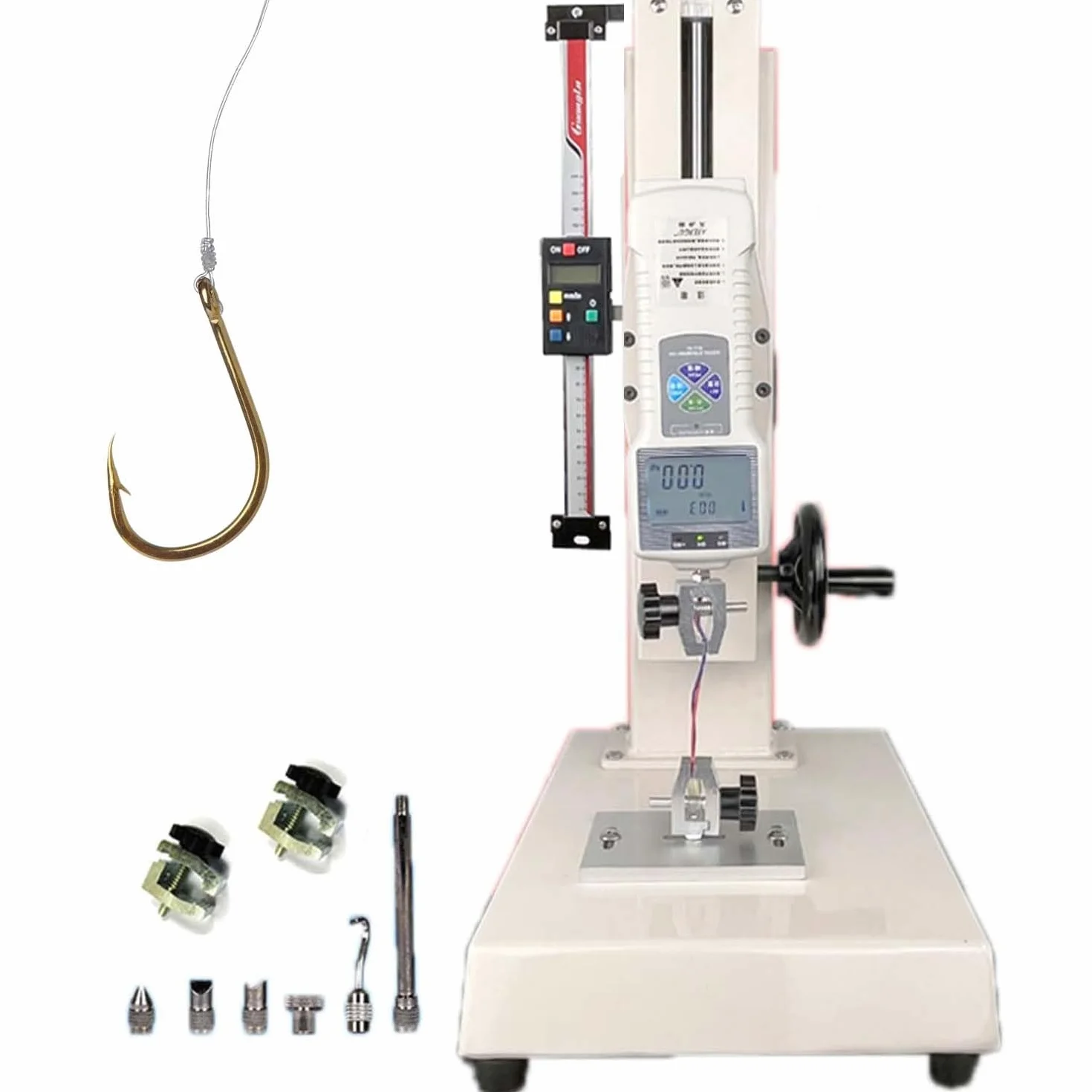 Máquina Versátil Para Ensayos De Tracción, Sistem-a De Dinamómetro Digital, Compatible Con Ensayos De Empuje-tracción, Punto De Rotura Y Compresión.(With ruler,200N)