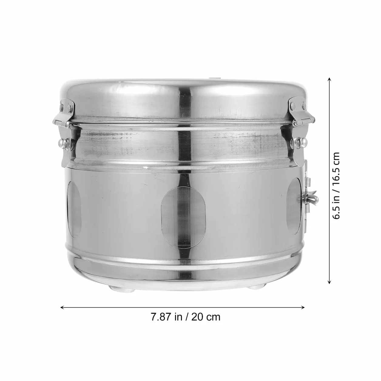 iplusmile Tanque Almacenamiento Acero Inoxidable Tarro Boticario Contenedor Dispensador Hisopo Algodón Organizador 304