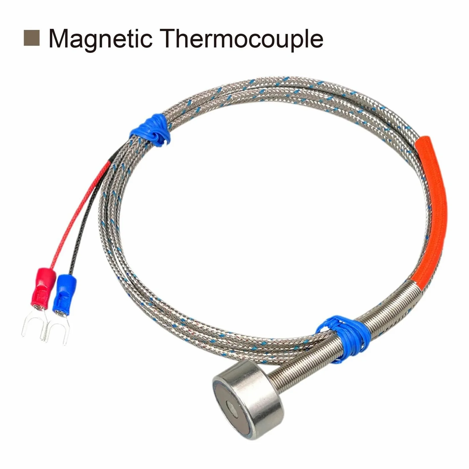 Sensor de termopar de superficie magnética tipo K/sonda de temperatura PT100(Pt100-1.5M -60-350)