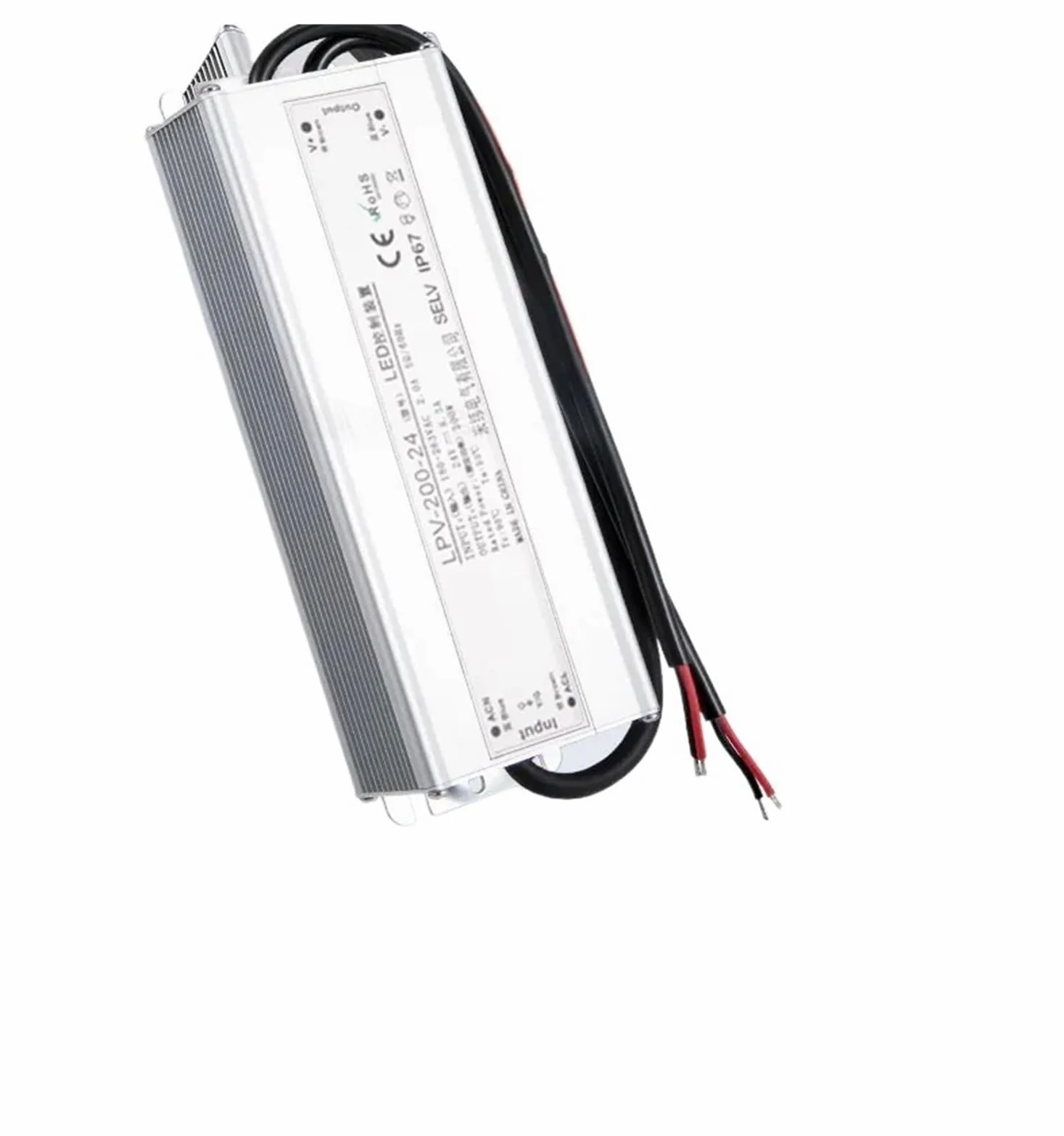 Fuente de alimentación conmutada Impermeable IP67, 200 W, 250, 300, 350, 400, CA/CC, 12 V, 24, 36, 48, Controlador Voltaje Constante | 36v-250w