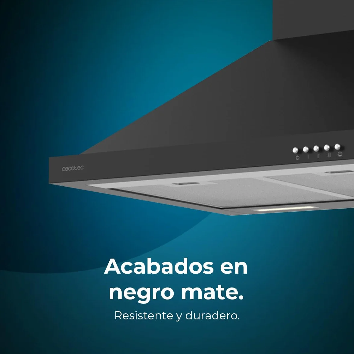 Cecotec Campana Extractora 60 cm Piramidal Bolero Flux PM 606500 Black 165W Inox 650m3/h