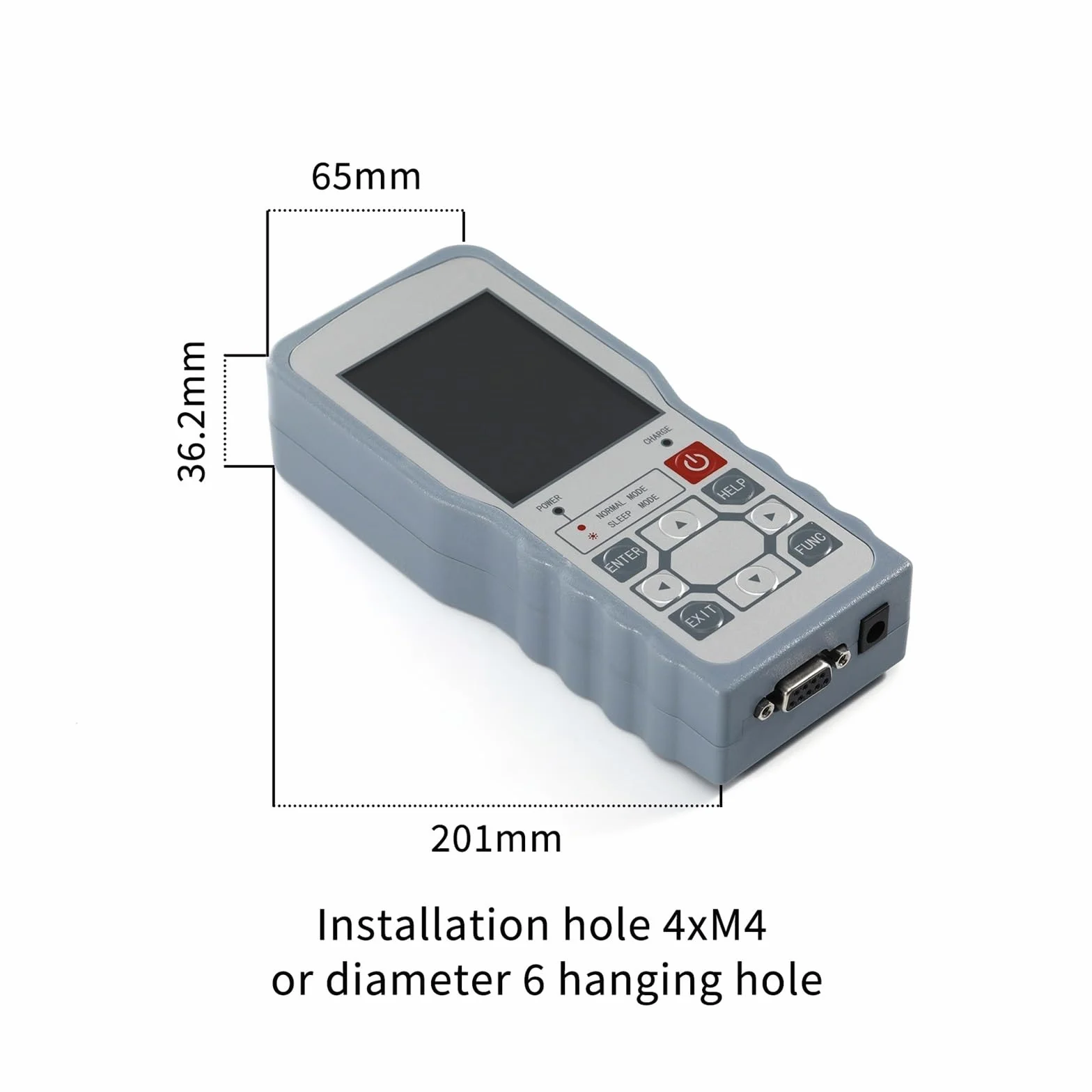 Medidor de Fuerza Digital con Sensor celda Carga, medidor, Peso, presión, Empuje y tracción, dinamómetro, Pico ± 0,05% FS(0-100KG Force Gauge)