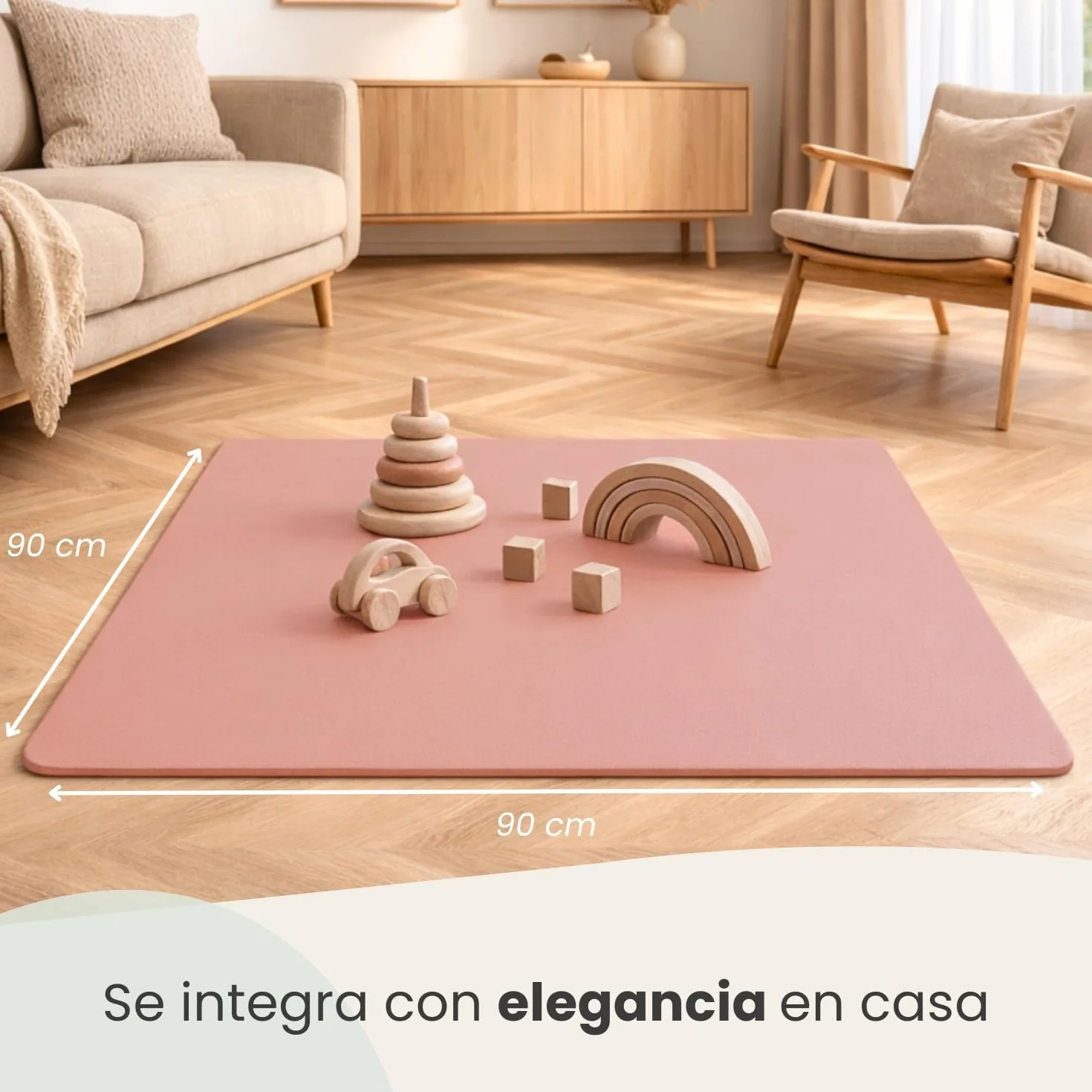 LittleTom Alfombra Puzzle para Niños 9 Piezas 30x30 cm Espuma EVA Antideslizante Certificada TÜV