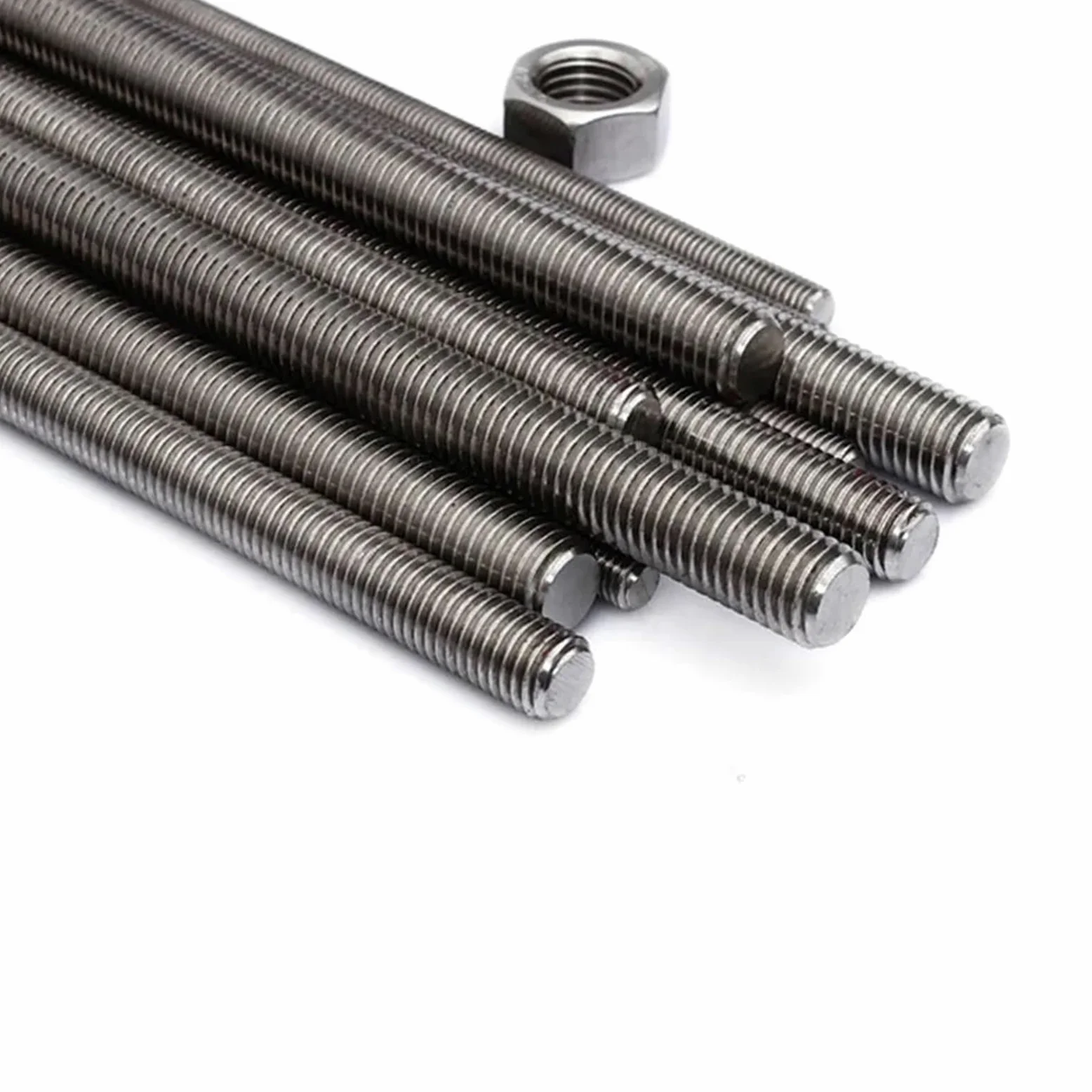 Varilla Roscada Varilla de Rosca Completa de Acero Inoxidable M2-M20 304, Varilla de Tornillo, Rosca de Perno sin Cabeza, Perno roscado Completo para ConstruccióN, Industria(5pcs,M8 x 250)
