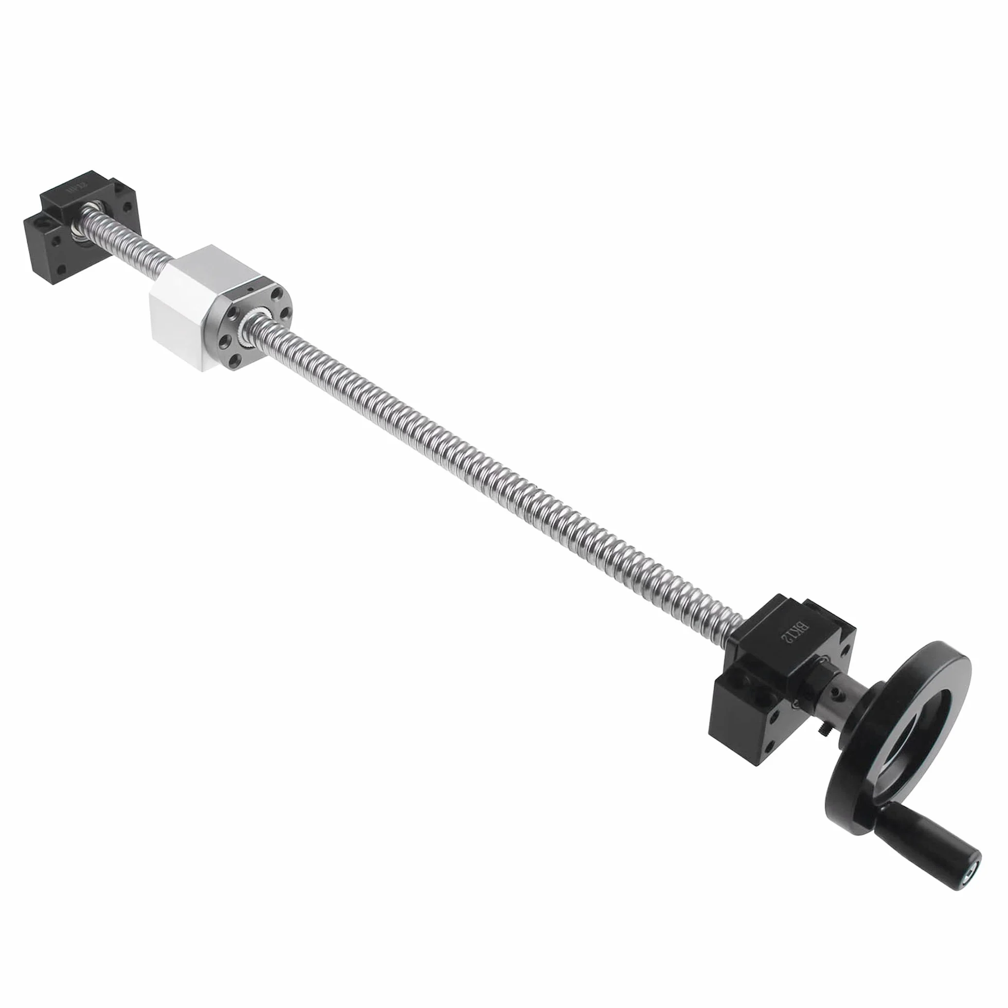 CNCMANS SFU1605 Juego de husillo de bolas 400 mm 16 mm acero inoxidable guía lineal BK12/BF12