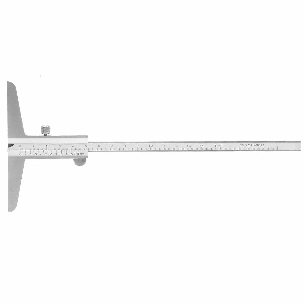 Medidor Profundidad Acero Inoxidable 0-150 mm Calibrador Profesional
