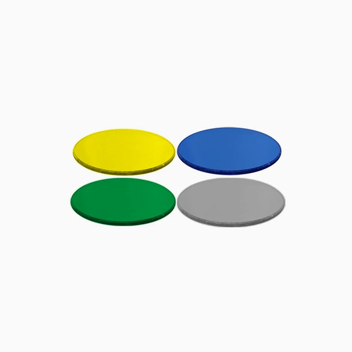 BoliOptics Kit de filtro de color de 32 mm para microscopios compuestos (azul, verde, amarillo, blanco mate) FI02011001
