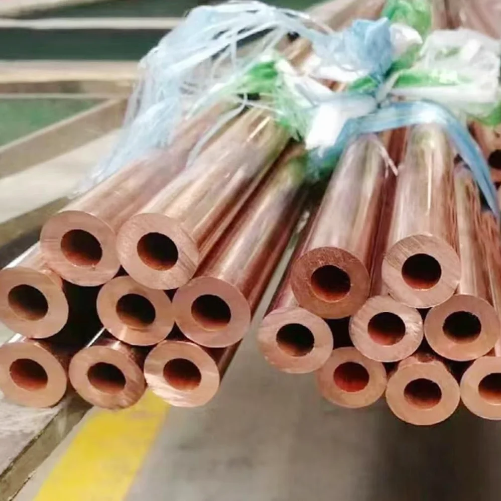 Tubo de Cobre T2, Muchos espesores de Pared, Hueco capilar, for Uso común en proyectos de Bricolaje, plomería(50cm,OD 20 x ID 10mm)