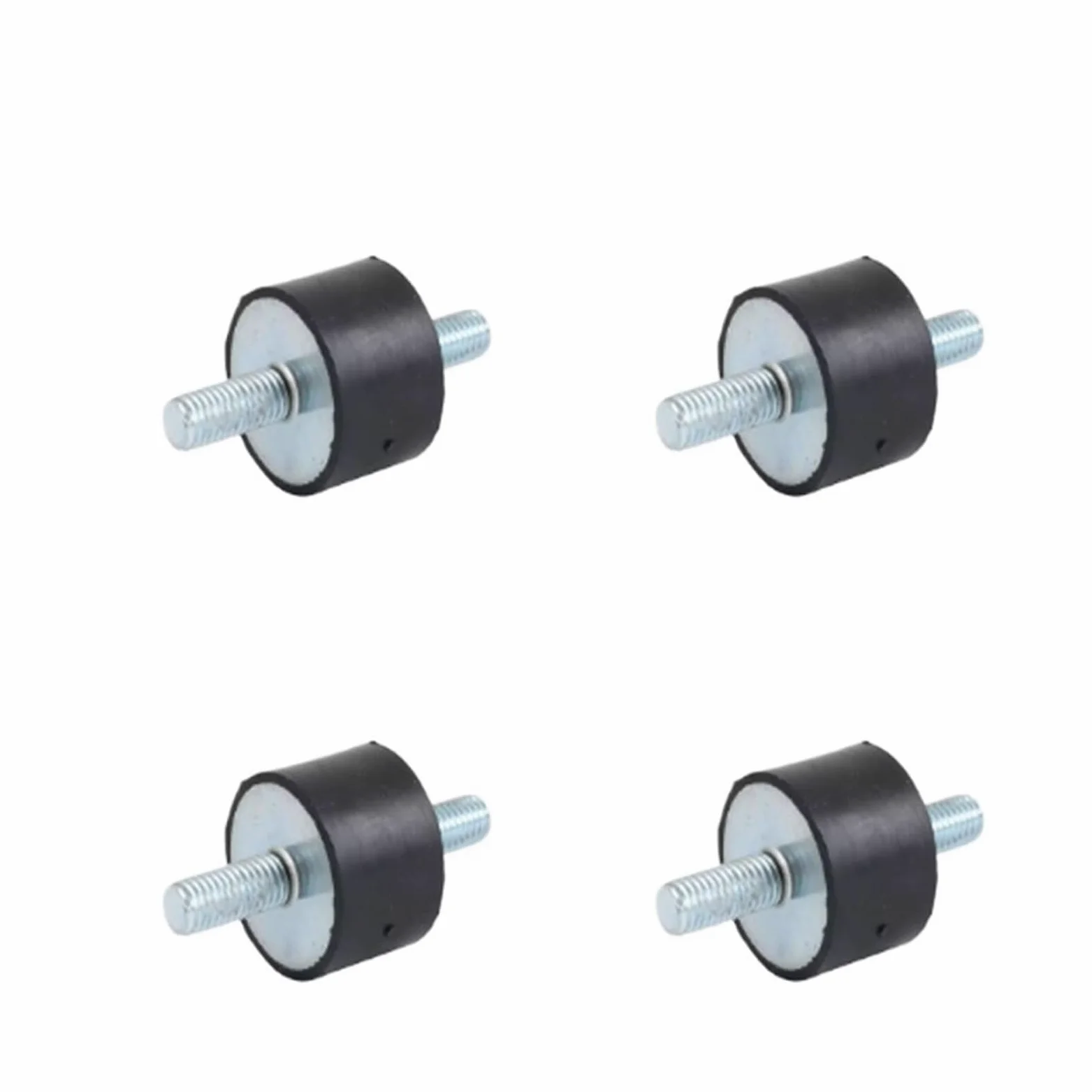 Amortiguador de Goma con Pernos, 1/4 Uds., Rosca Macho M8, Amortiguador Bobina Montaje antivibración(4pcs)