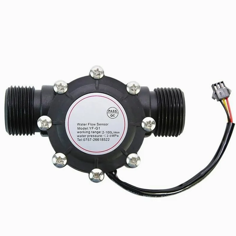 1/2 "3/4" 1 "1-1/2" 1-1/4 "Sensor de flujo de agua Sensor de flujo Hall medidor de flujo 1,75 MPa interruptor de Sensor de flujo de agua DC 3,5-24V | 1-1/4"
