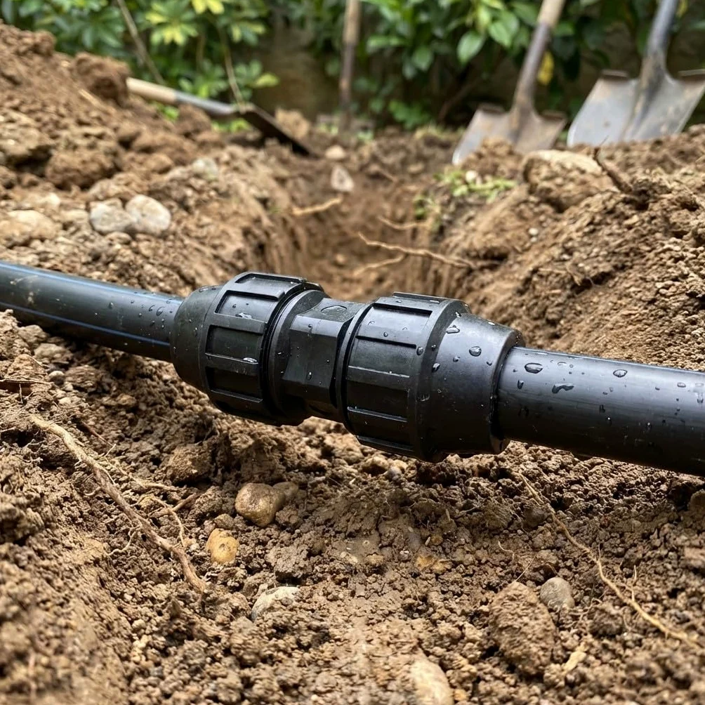 Suinga Pack 4 Manguito Reducido Polietileno 90 a 75 mm Aenor | Enlace reducido 90 a 75 mm para Tuberia Agricola y Tuberia Alimentaria, negro