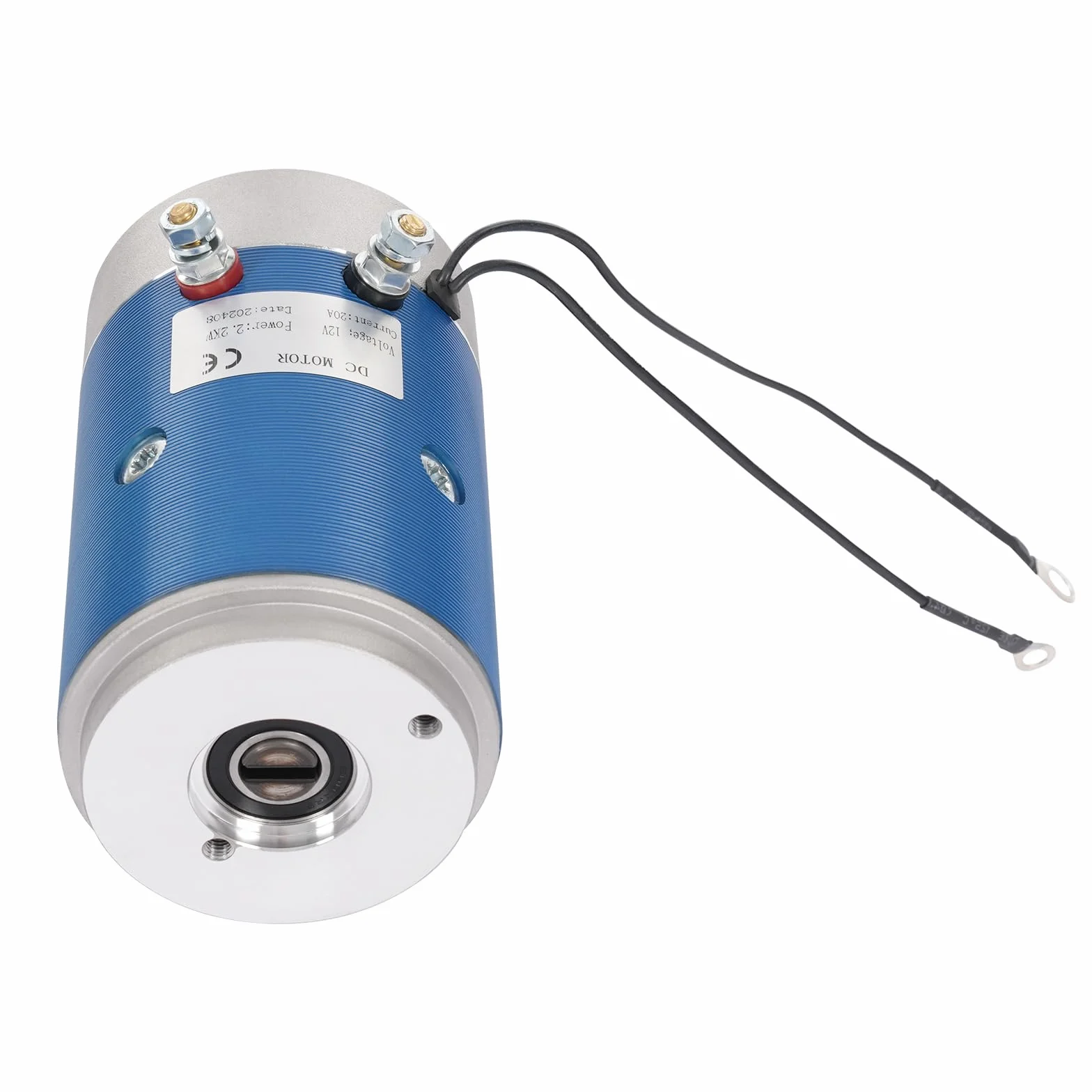 Motor de engranaje de 12/24 V CC, 2,2 kW, azul para conversión de vehículos, modificación de coche, carretilla elevadora, unidades hidráulicas, bajo nivel de ruido (12 V)