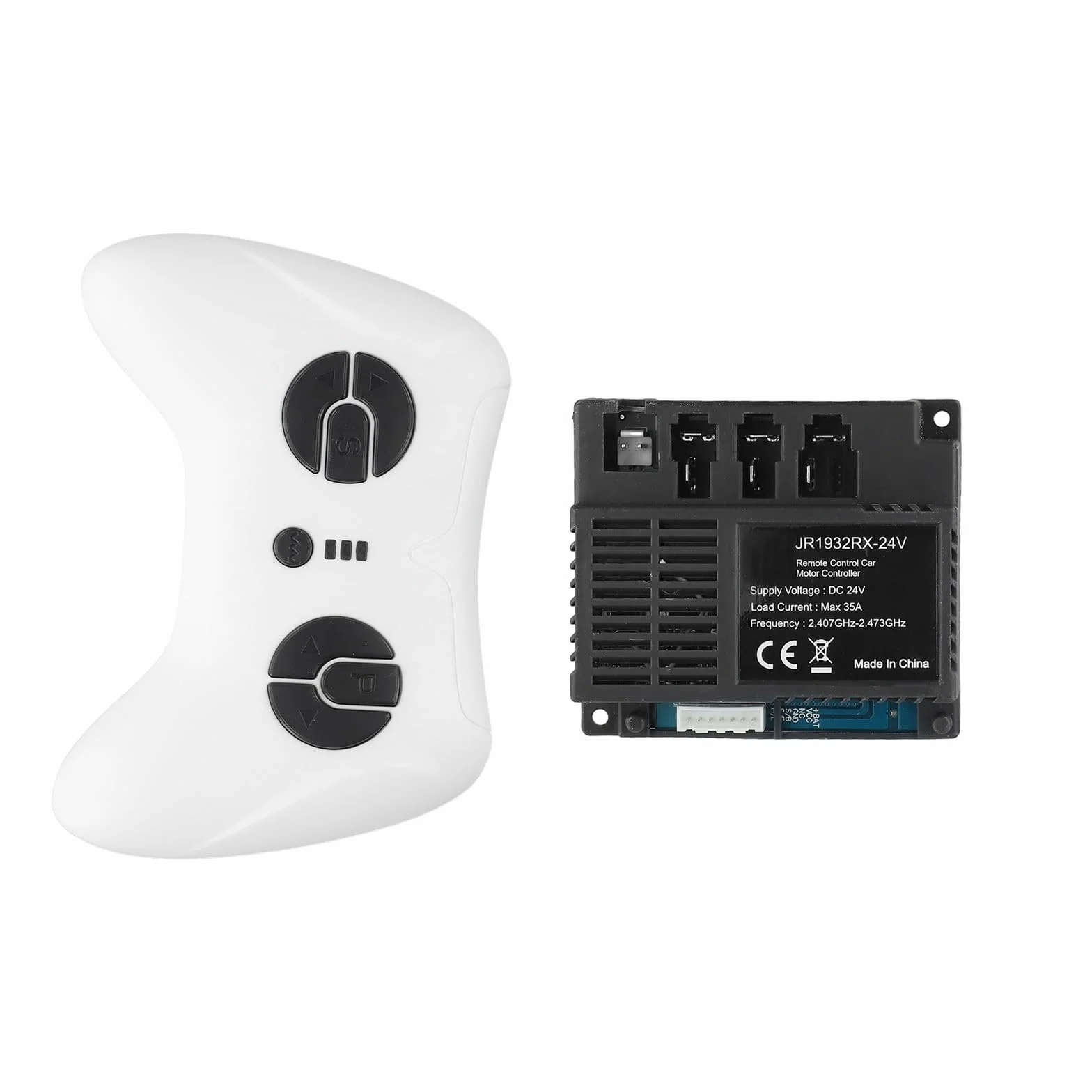 Receptor 24 V Jr1932Rx-24 V 7 pines para coche eléctrico Unidad de control remoto 2.4G Módulo de repuesto compatible con vehículos de paseo para niños