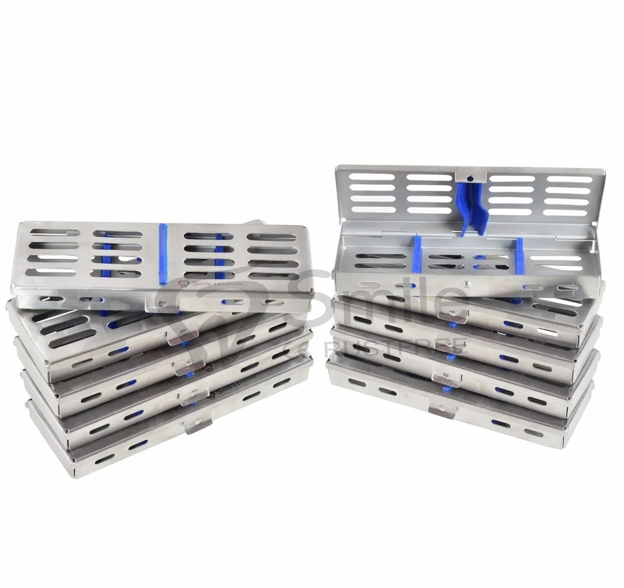 10X Esterilización Cassette Rack Bandeja Hold Instrumentos Sonrisa Reino Unido