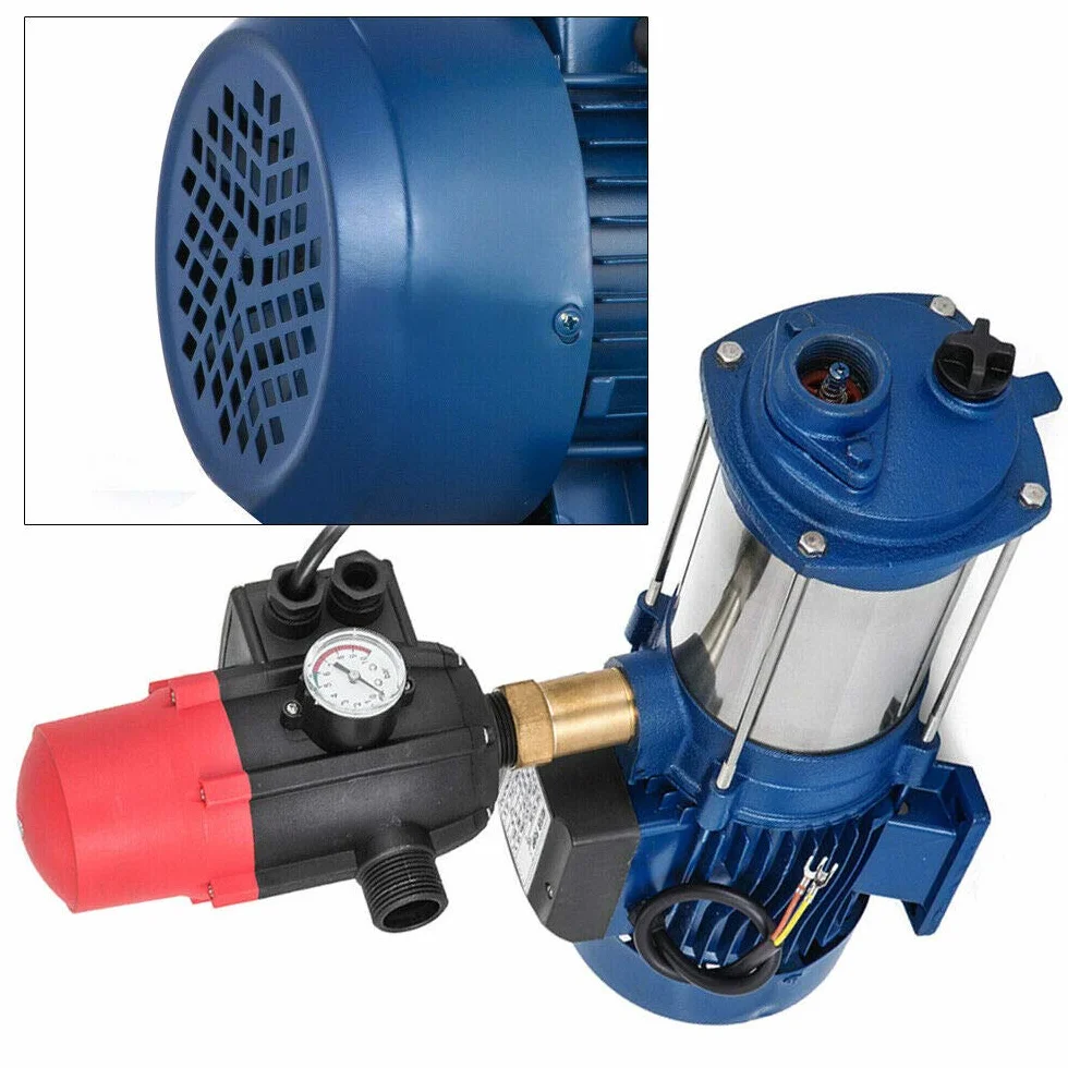 Bomba centrífuga, 2200 W, bomba de jardín, interruptor de presión, control de bomba 5,5 bar, 4000 l/h, bomba de agua, instalación de agua doméstica para refuerzo de tubería