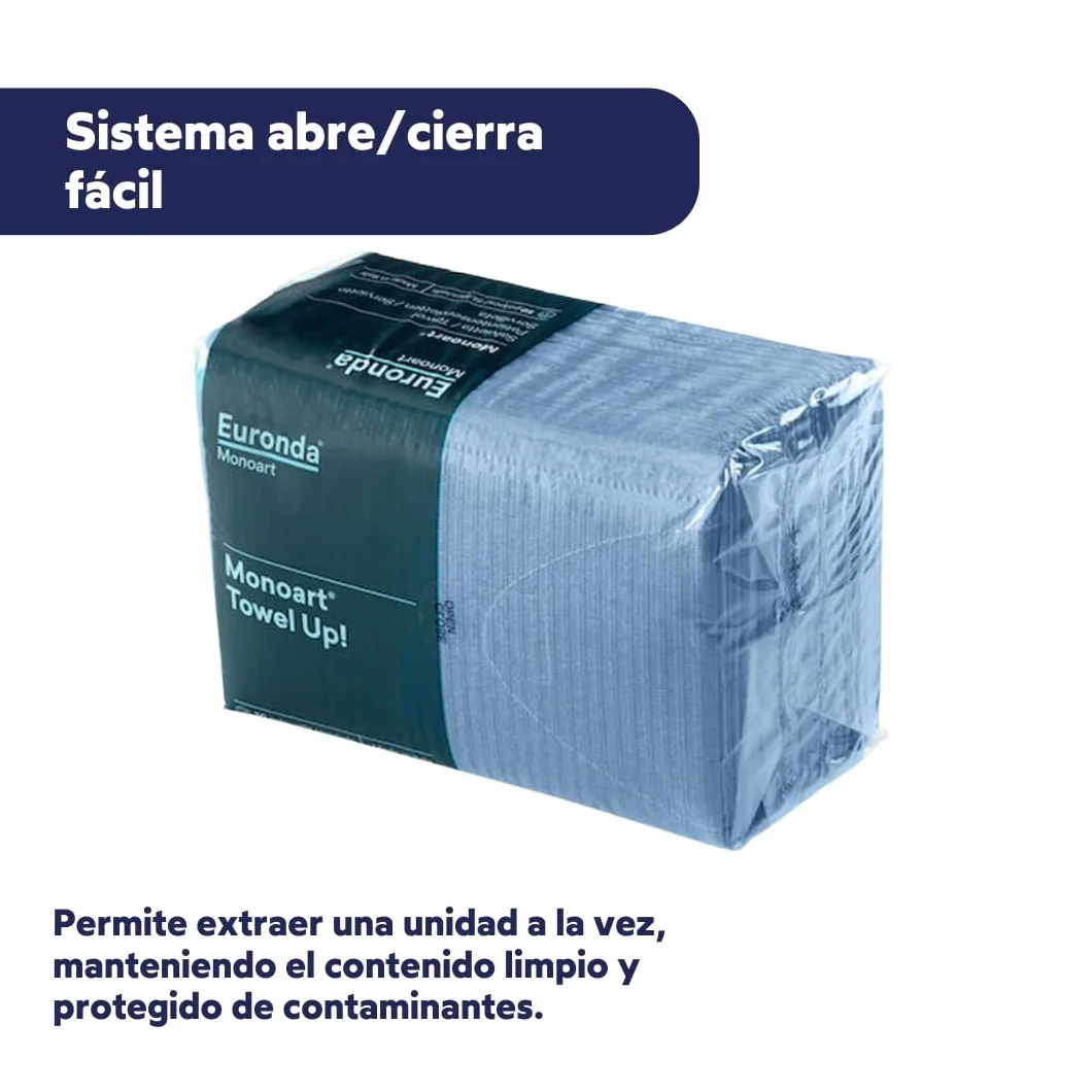 Baberos Desechables para Adultos Impermeable Azul