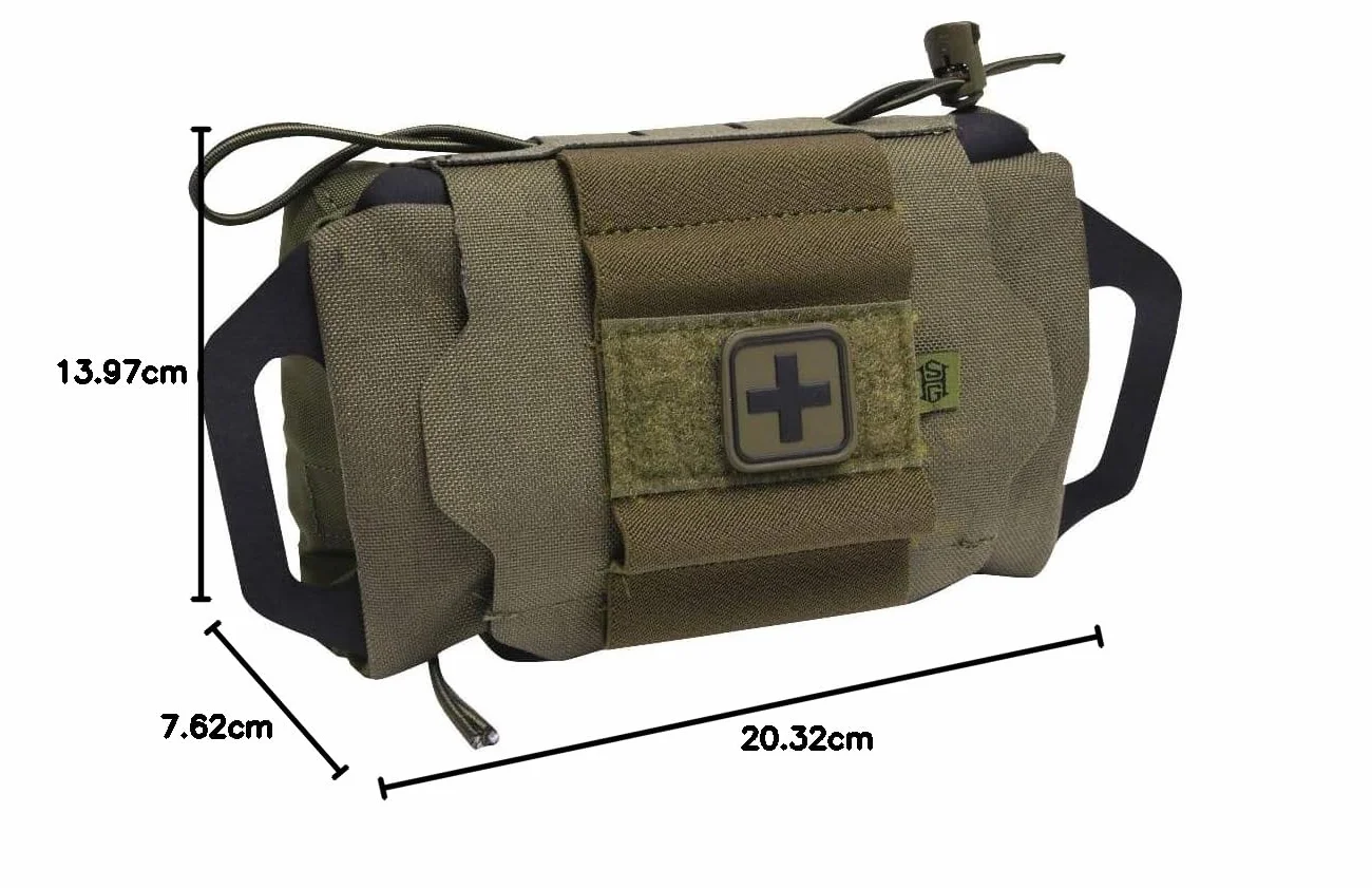 Equipo de alta velocidad - Sistema Reflex IFAK, equipo de policía y equipo militar, bolsa MOLLE médica para profesionales (OD verde)