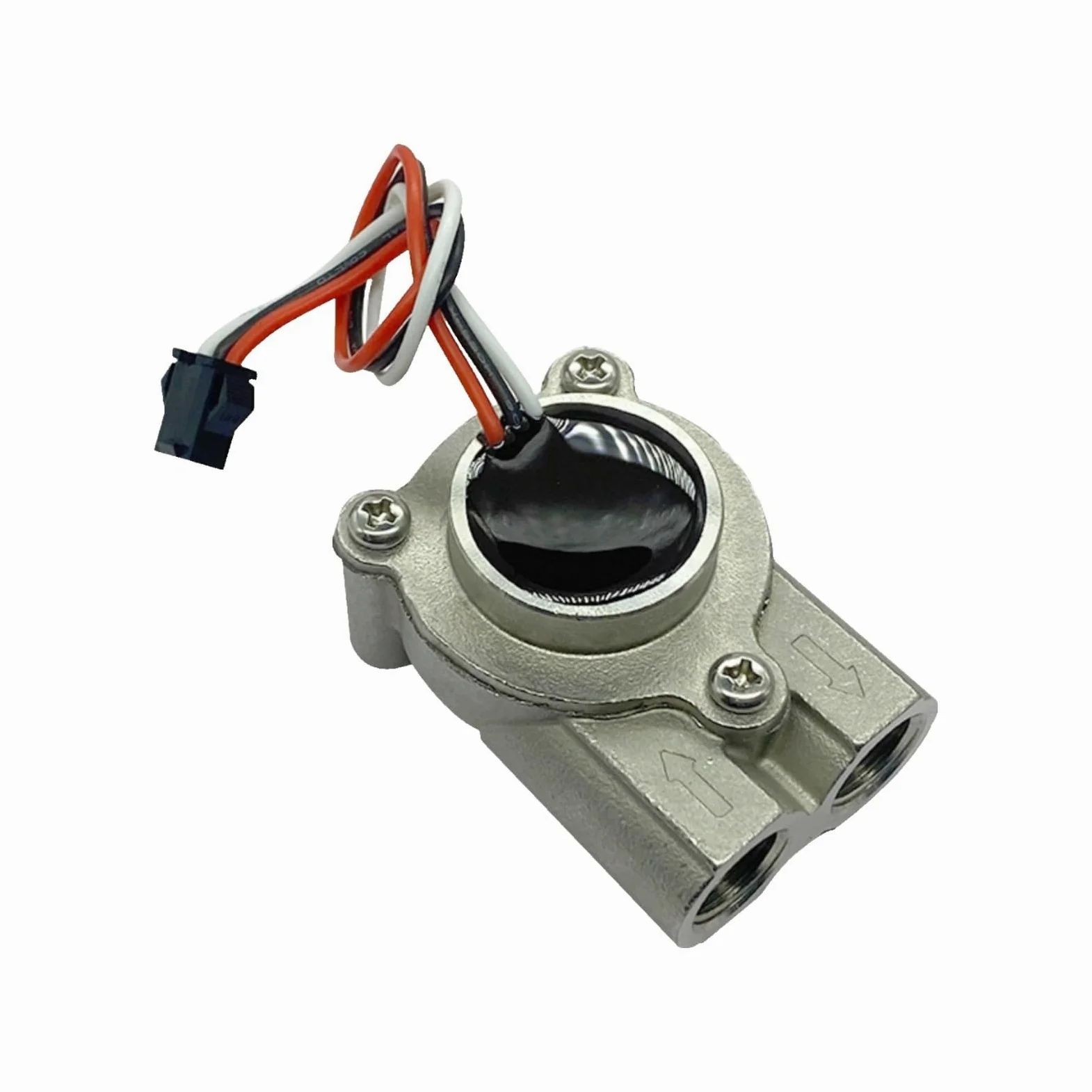 Sensor de flujo agua, medidor especial comercial, acero inoxidable, tipo alta presión