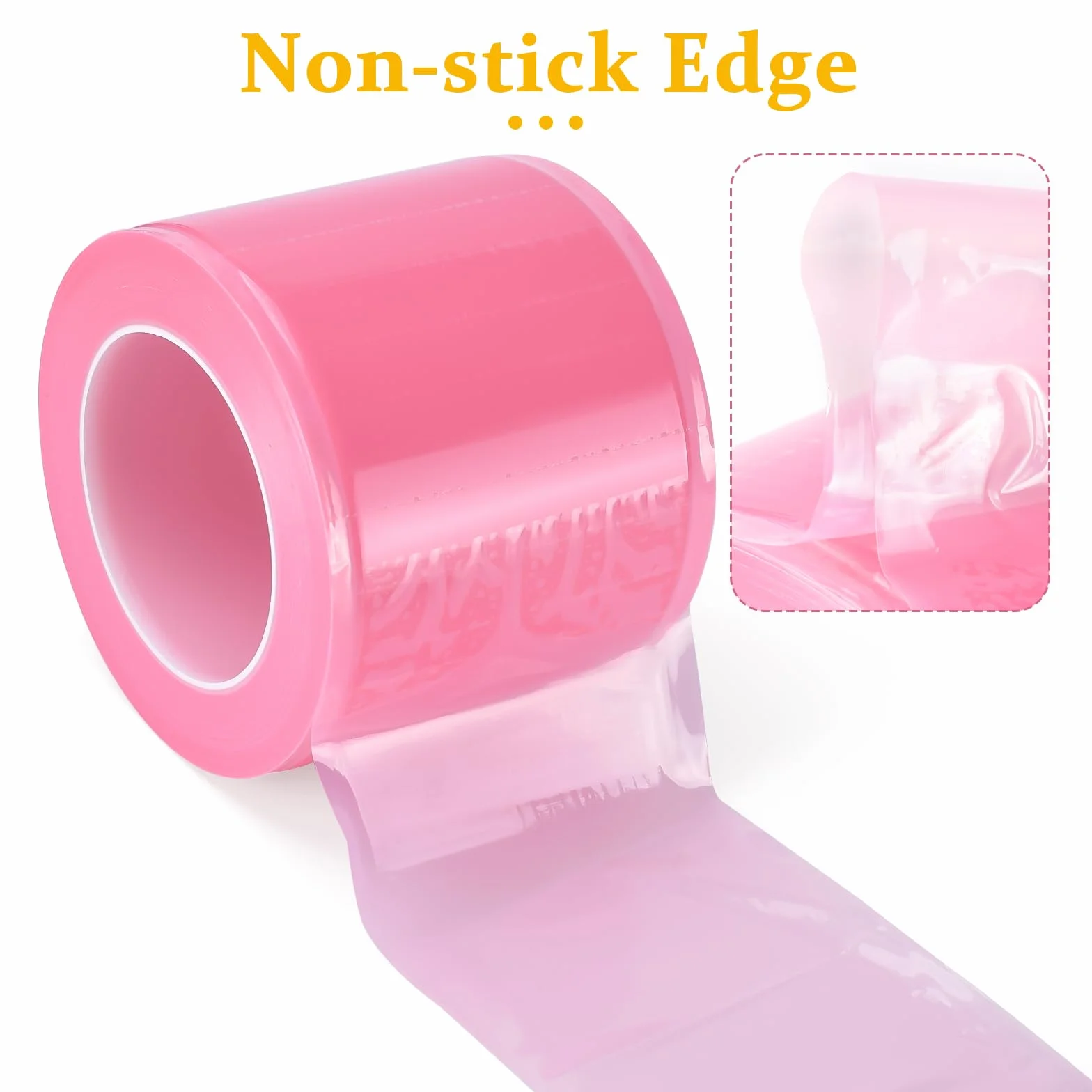Película de barrera desechable para tatuajes, perforada, cinta adhesiva, suministros (rosa) - 1200 rollos