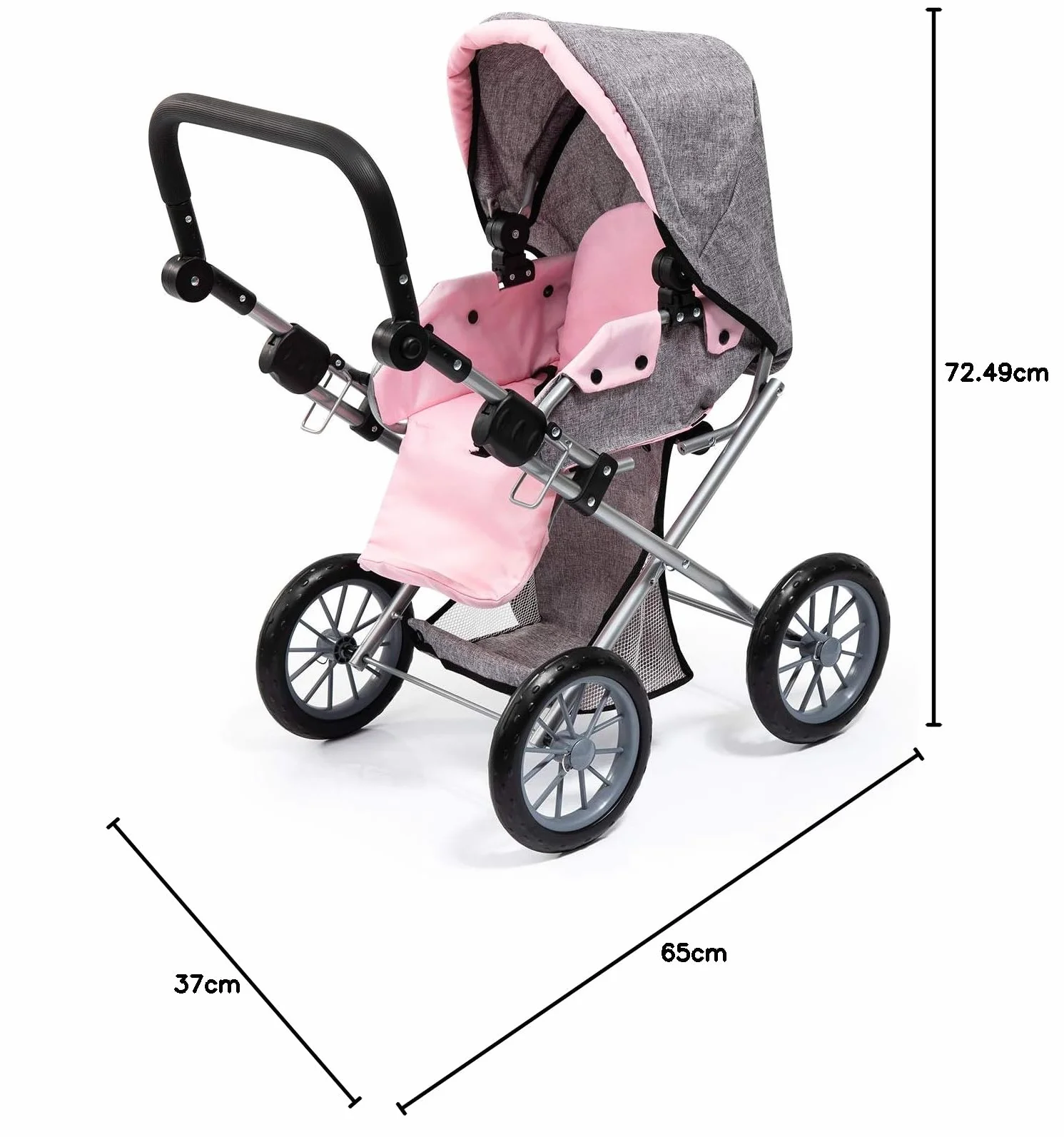 Bayer Design City Star Cochecito de muñecas Plegable Ajustable
