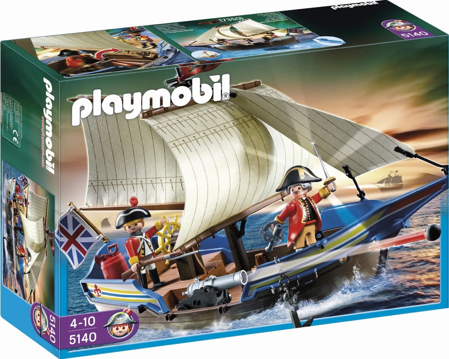 PLAYMOBIL Barco de los Soldados Set de Juego (5140)