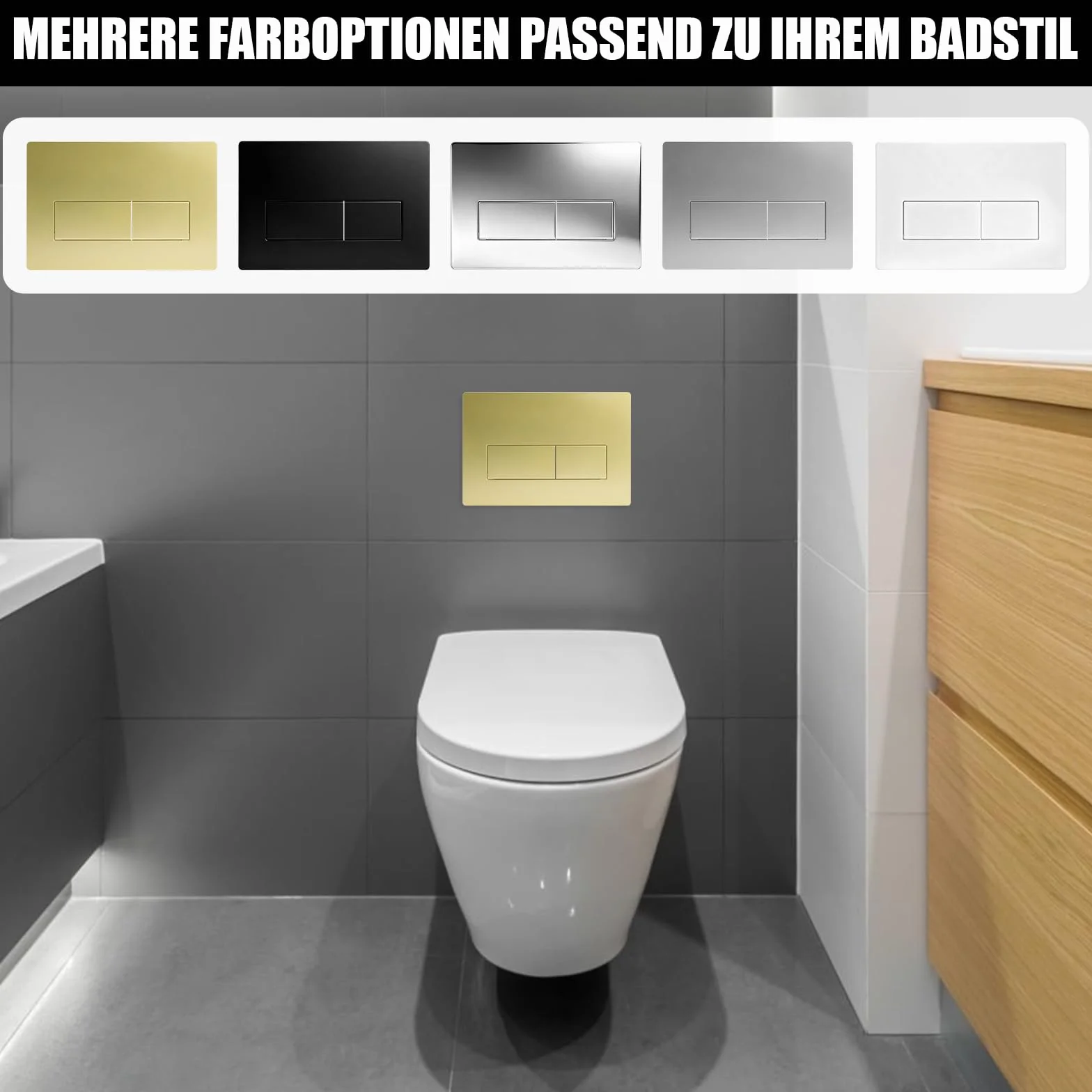 Placa de descarga WC GEBERIT SIGMA01 115.770.11.5 243×163mm oro