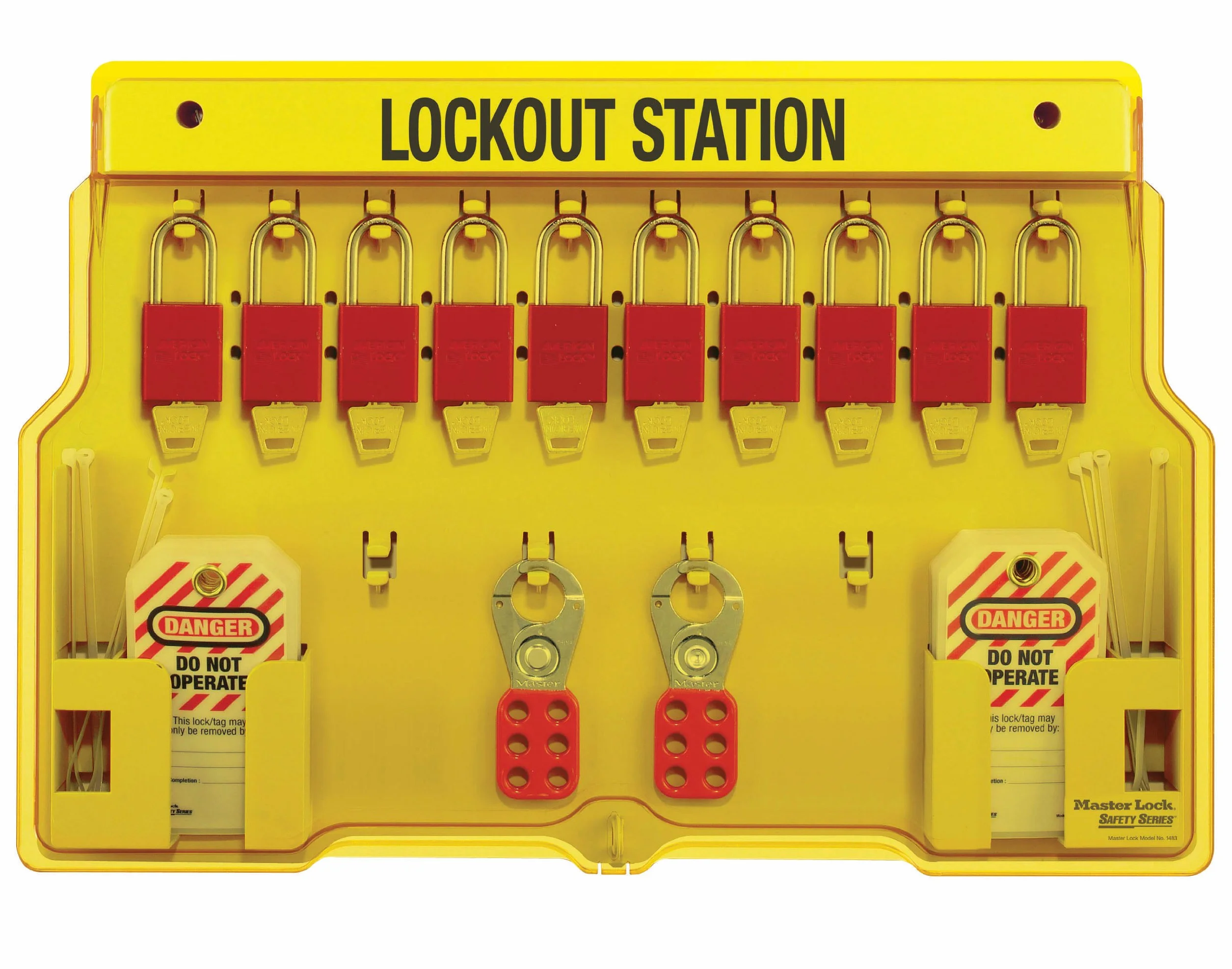 Master Lock 1483BP1106 Lockout Tagout Padlock Station