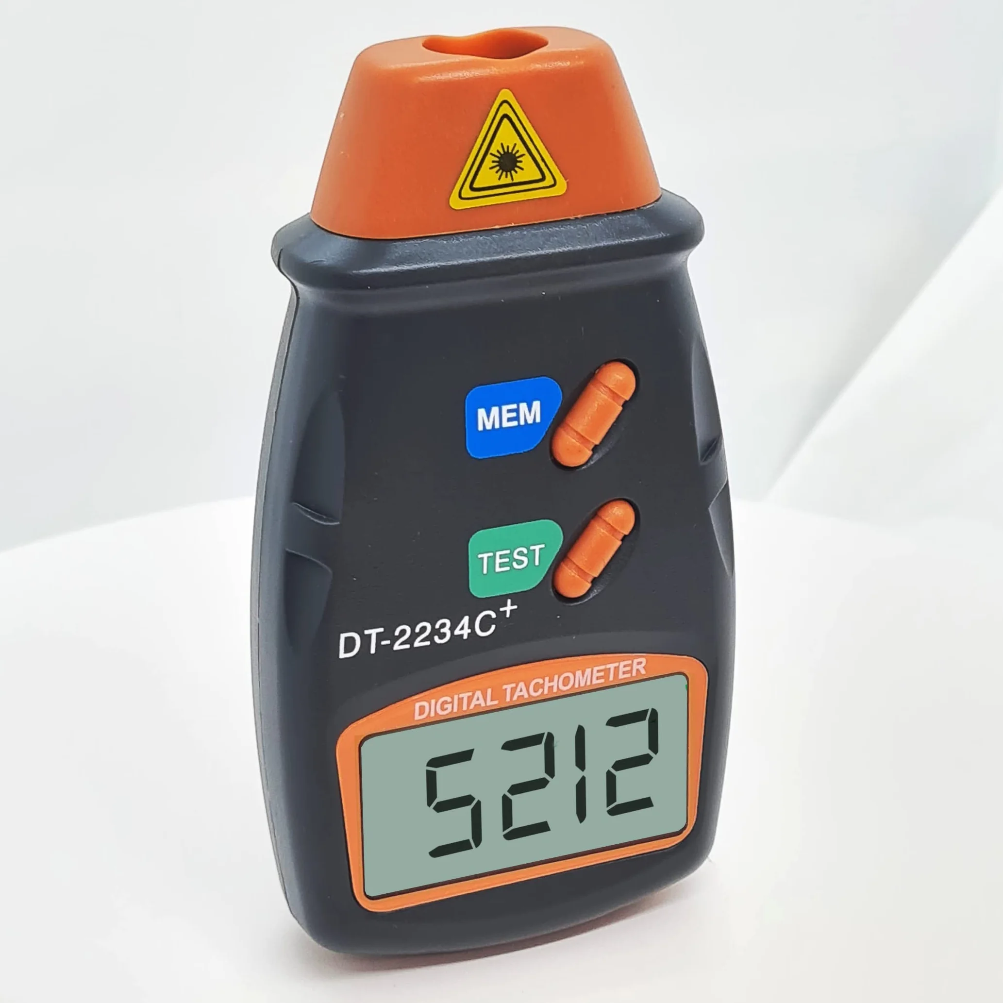TOPWAY Tacómetro Digital sin Contacto LCD 2,5-99 999 r.p.m. para Motores