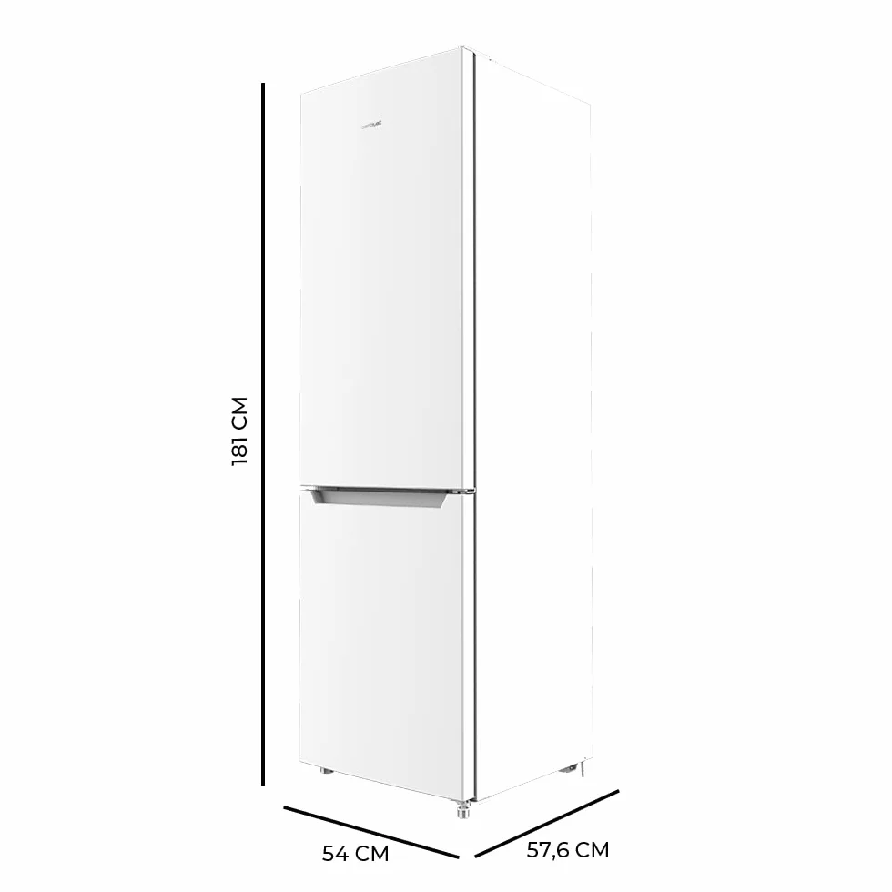 Cecotec Frigorífico Combi 2 Puertas Bolero CoolMarket Combi 250 White 250 L 181 cm 55 cm No Frost