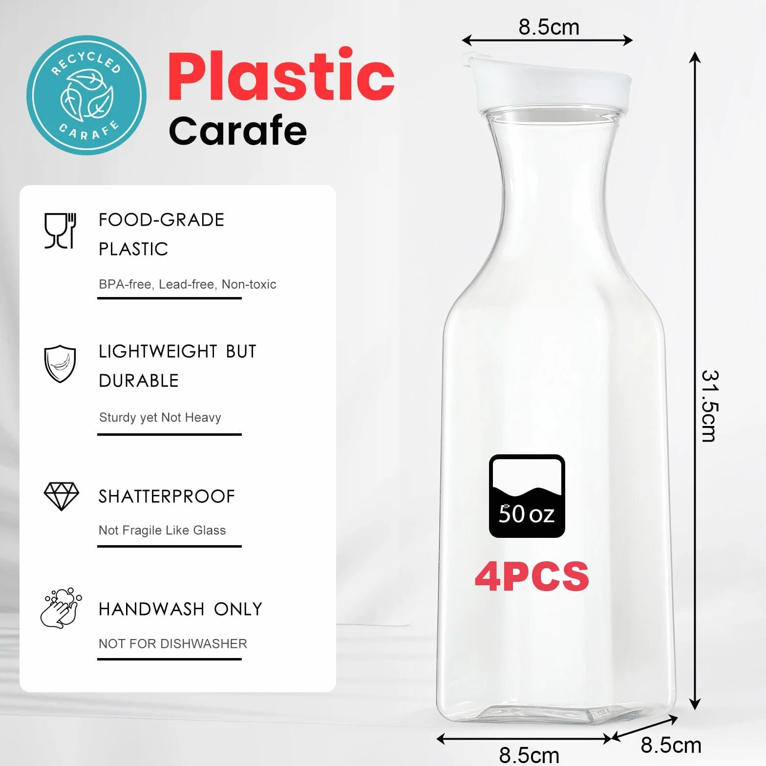 Caja de Almacenamiento de Detergente Reutilizable 1.5 L, Dispensador de Detergente, Caja de Jabón en Polvo