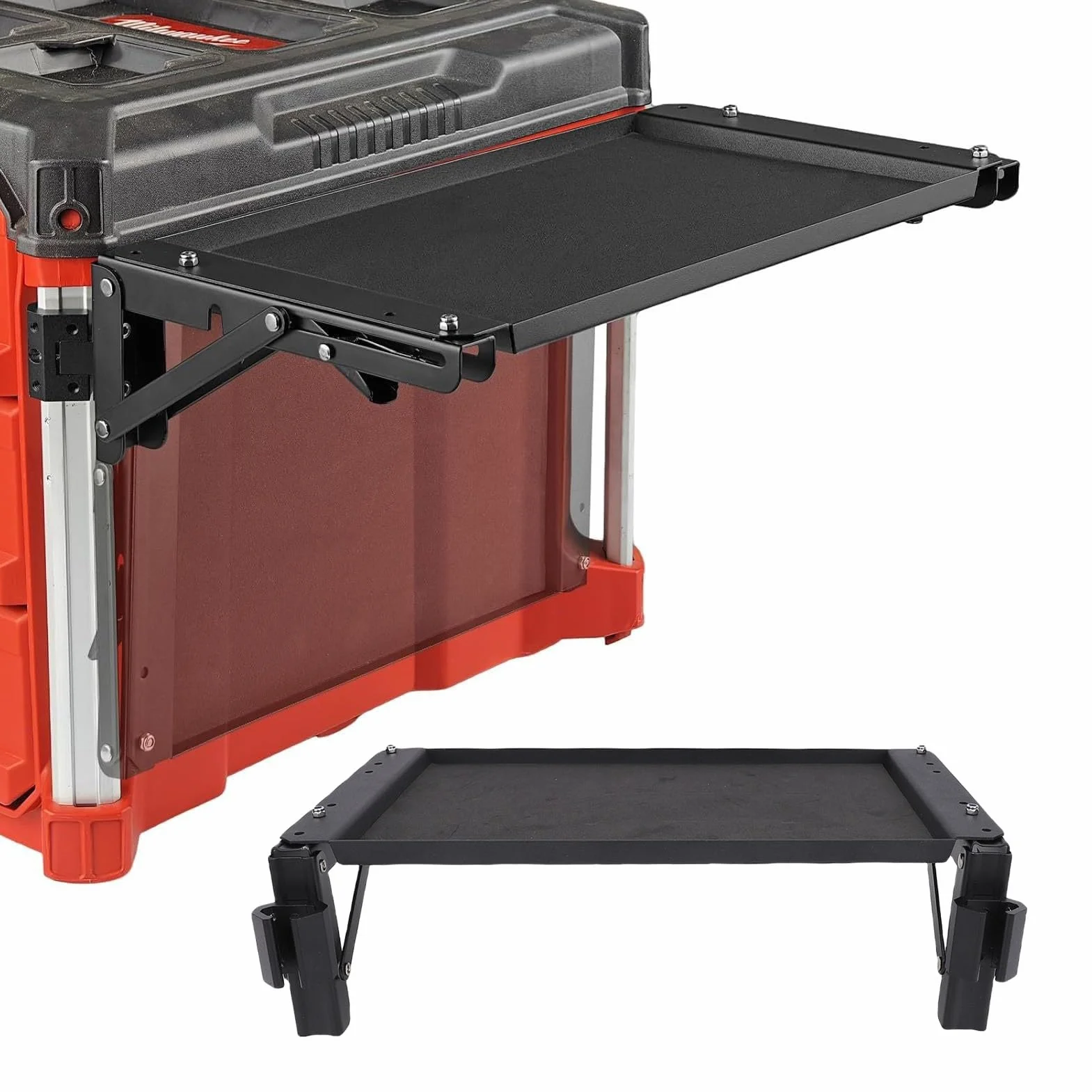 Mesa de Trabajo Plegable con Bandeja magnética, Banco desplegable de Montaje en Pared para Garaje, estación de Trabajo Plegable portátil para organización de Herramientas