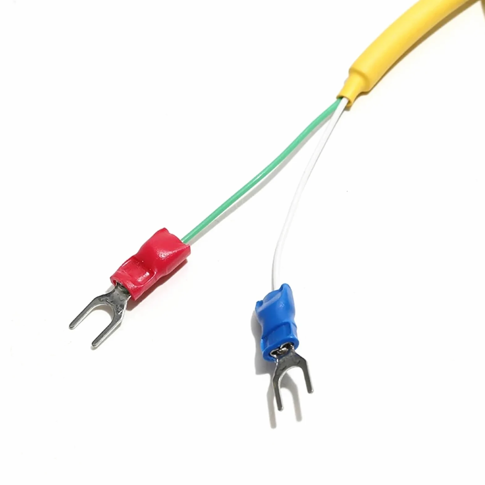 1 sensor de temperatura tipo K, sonda roscada de acero inoxidable de 2 m, termopar M12*1,5 mm/M20*1,5 mm, cable blindado con gel de sílice(M20x1.5 probe5x30mm)