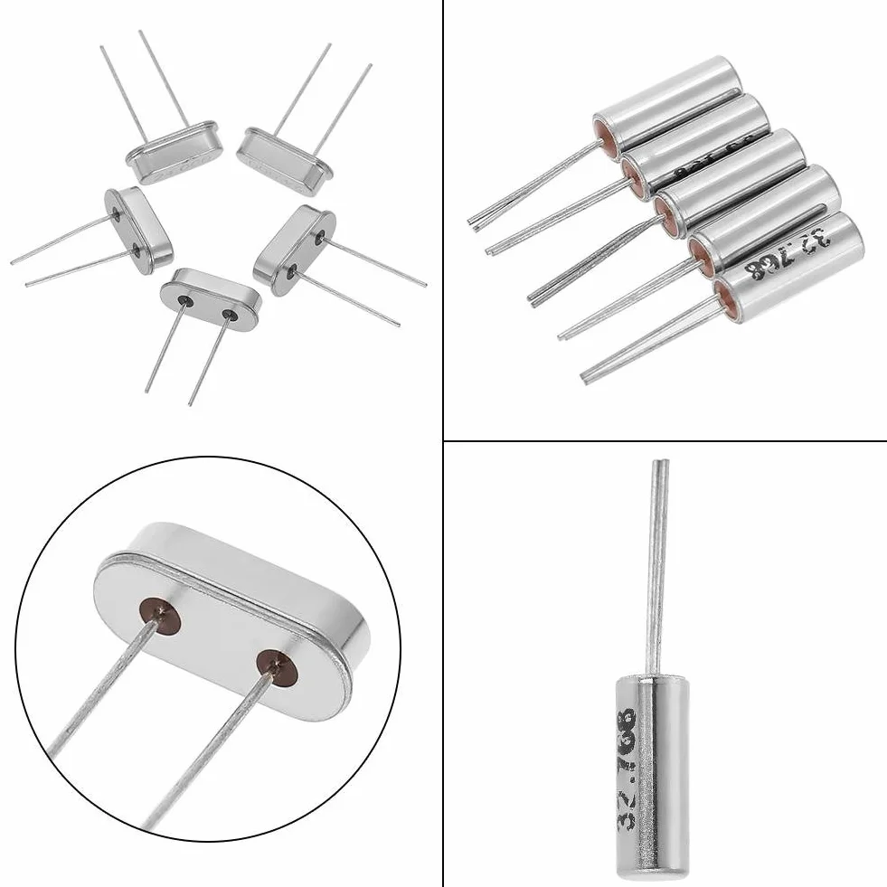 Crystal Resonators Kit 50pcs 10Value 32.768KHz-24MHz DIY Osciladores Set surtido